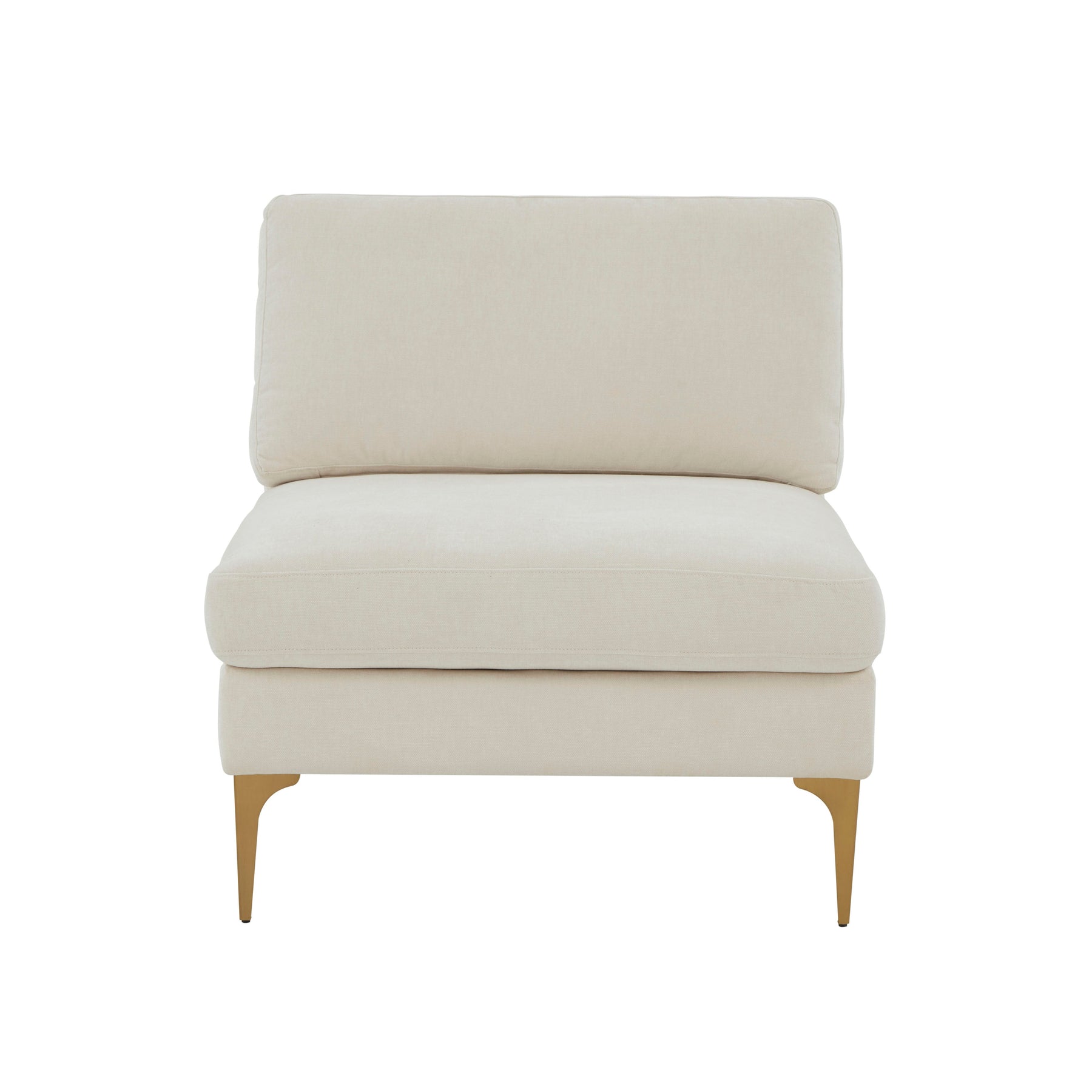 Serena Performance Velvet Modular Armless Chair