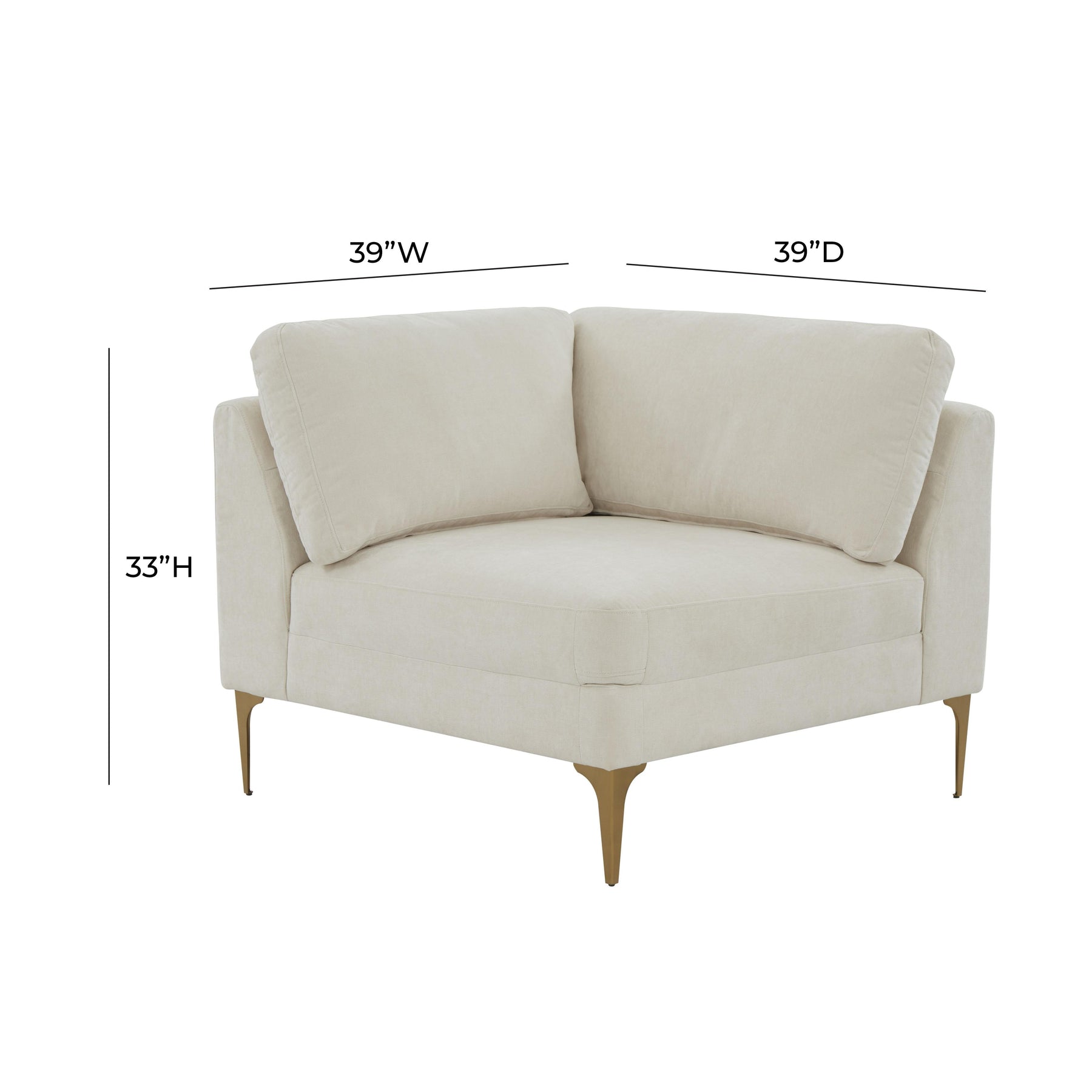 Serena Performance Velvet Modular Corner Seat