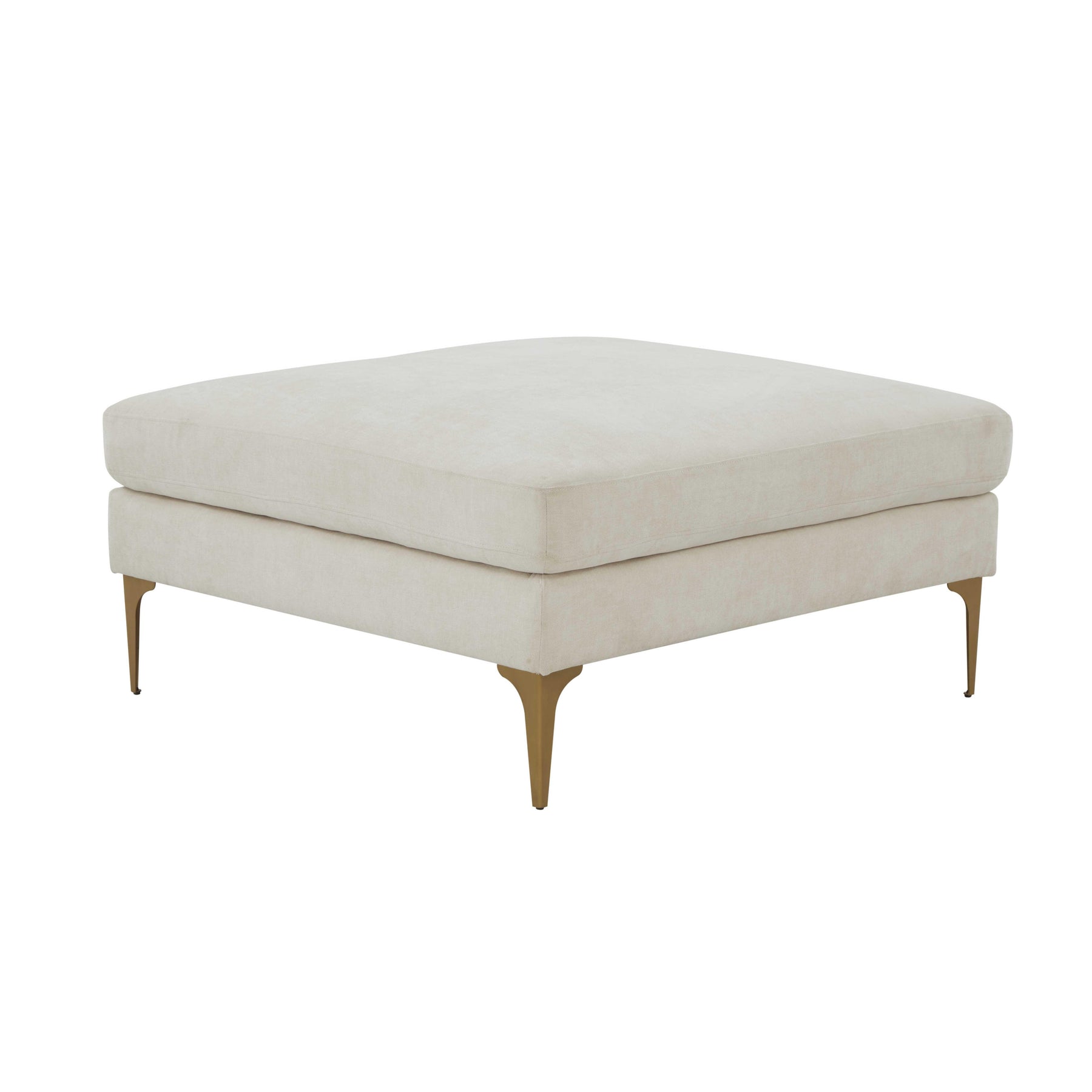 Serena Performance Velvet Ottoman