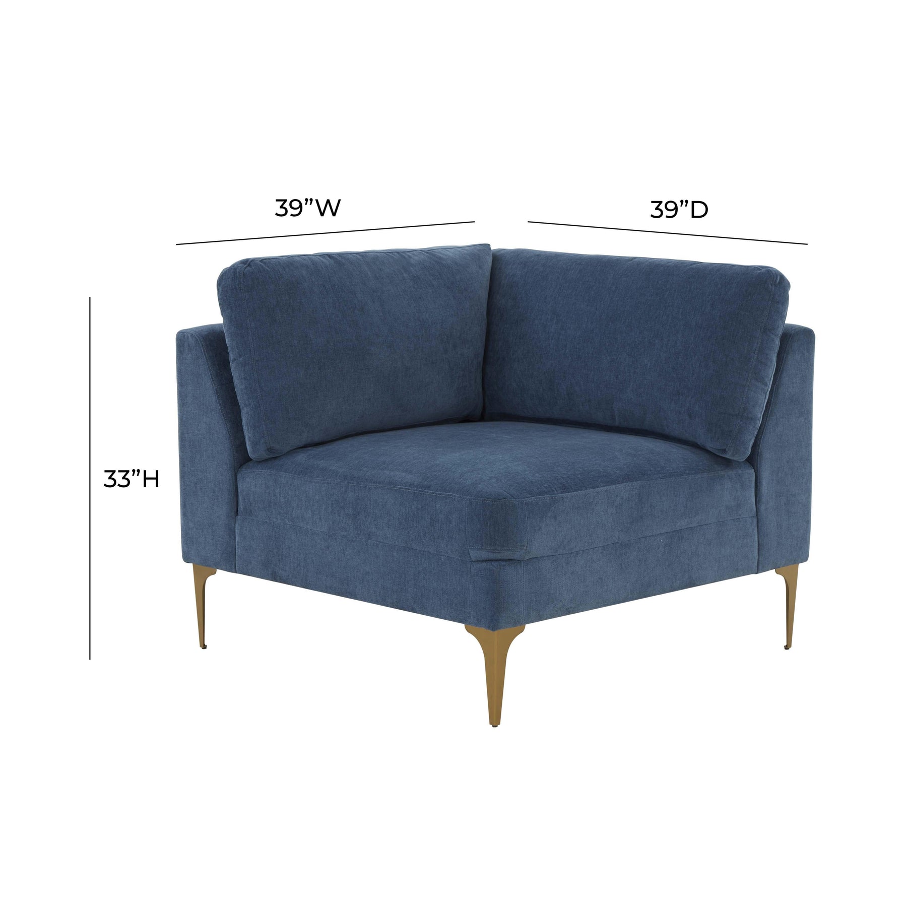 Serena Performance Velvet Modular Corner Seat