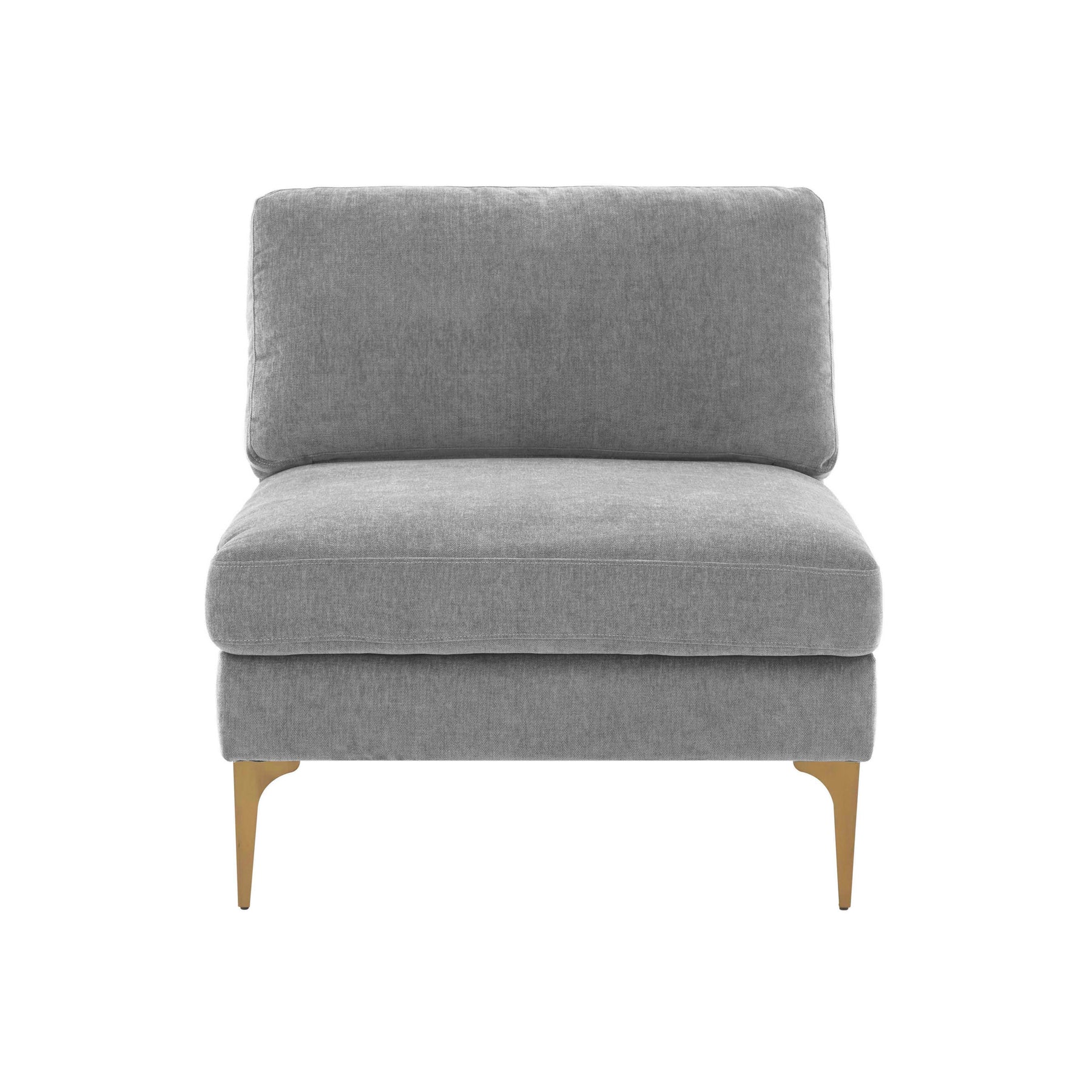 Serena Performance Velvet Modular Armless Chair