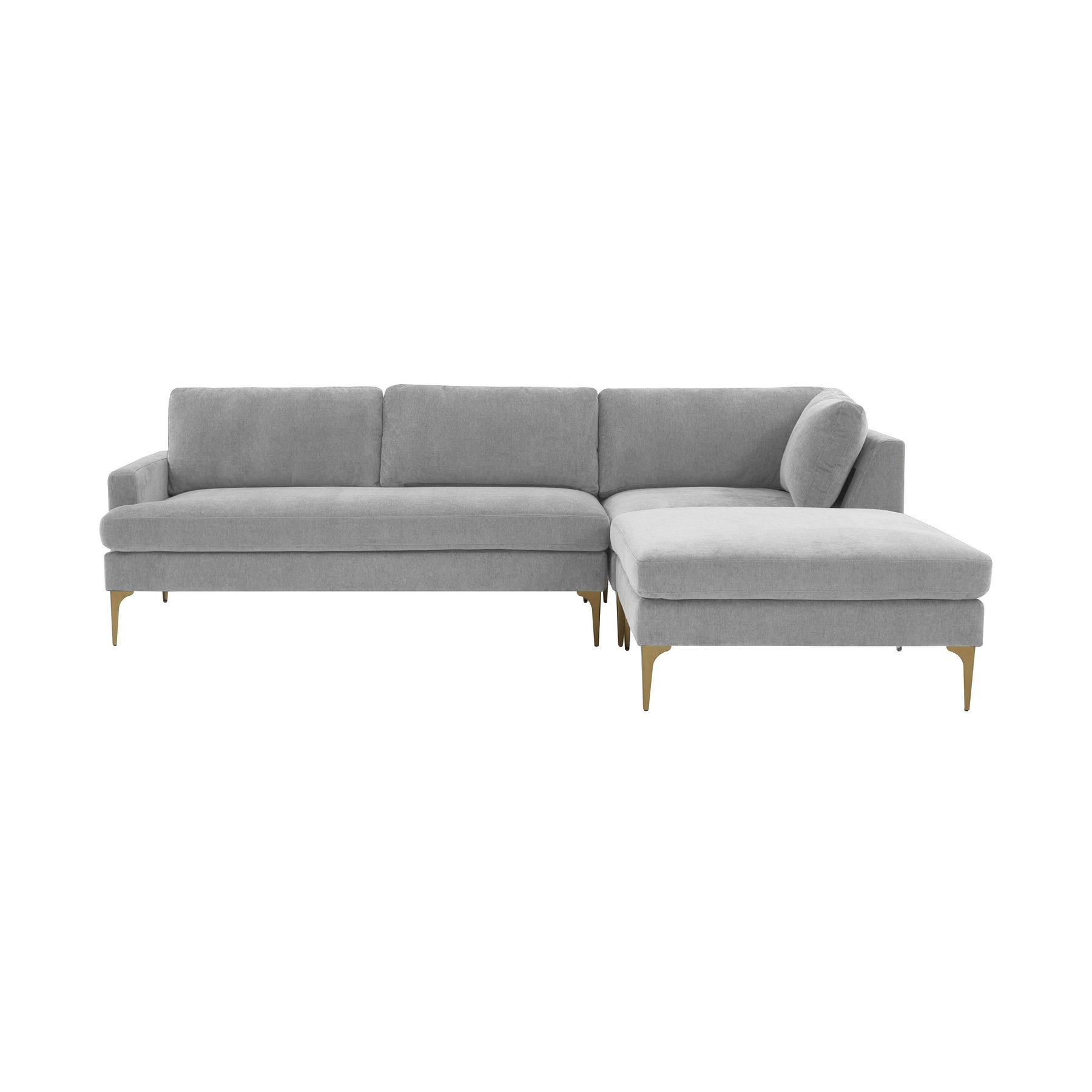 Serena 3-Piece Performance Velvet Chaise Sectional