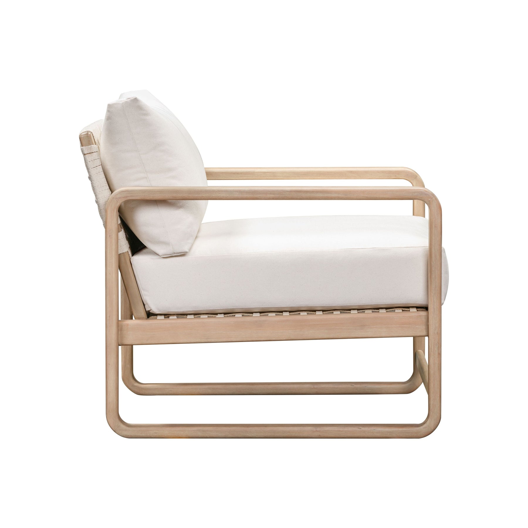 Palata Cream Performance Fabric Outdoor Accent Chair