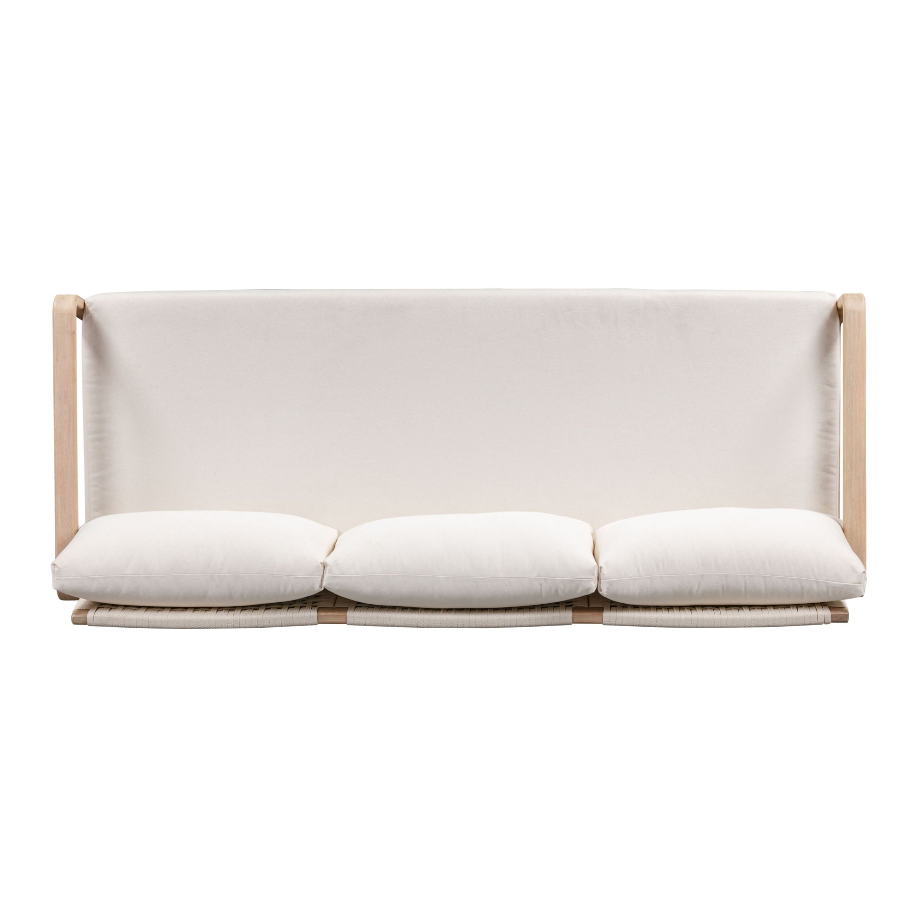 Palata 84" Cream Performance Fabric Outdoor Sofa