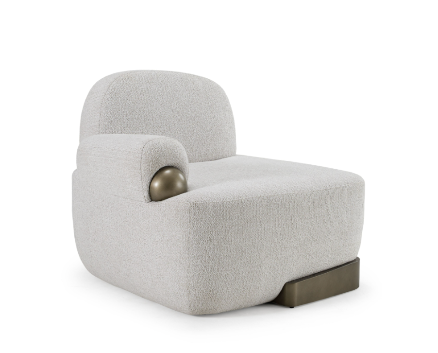 Rainier - Contemporary Off-White Fabric