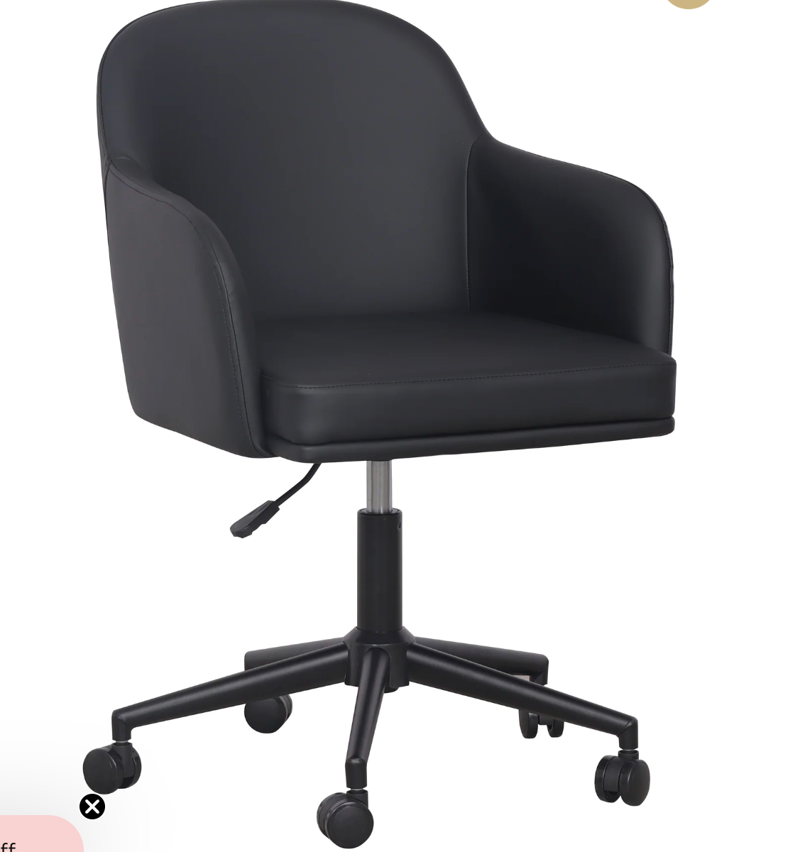 Desk Chair Vegan Leather