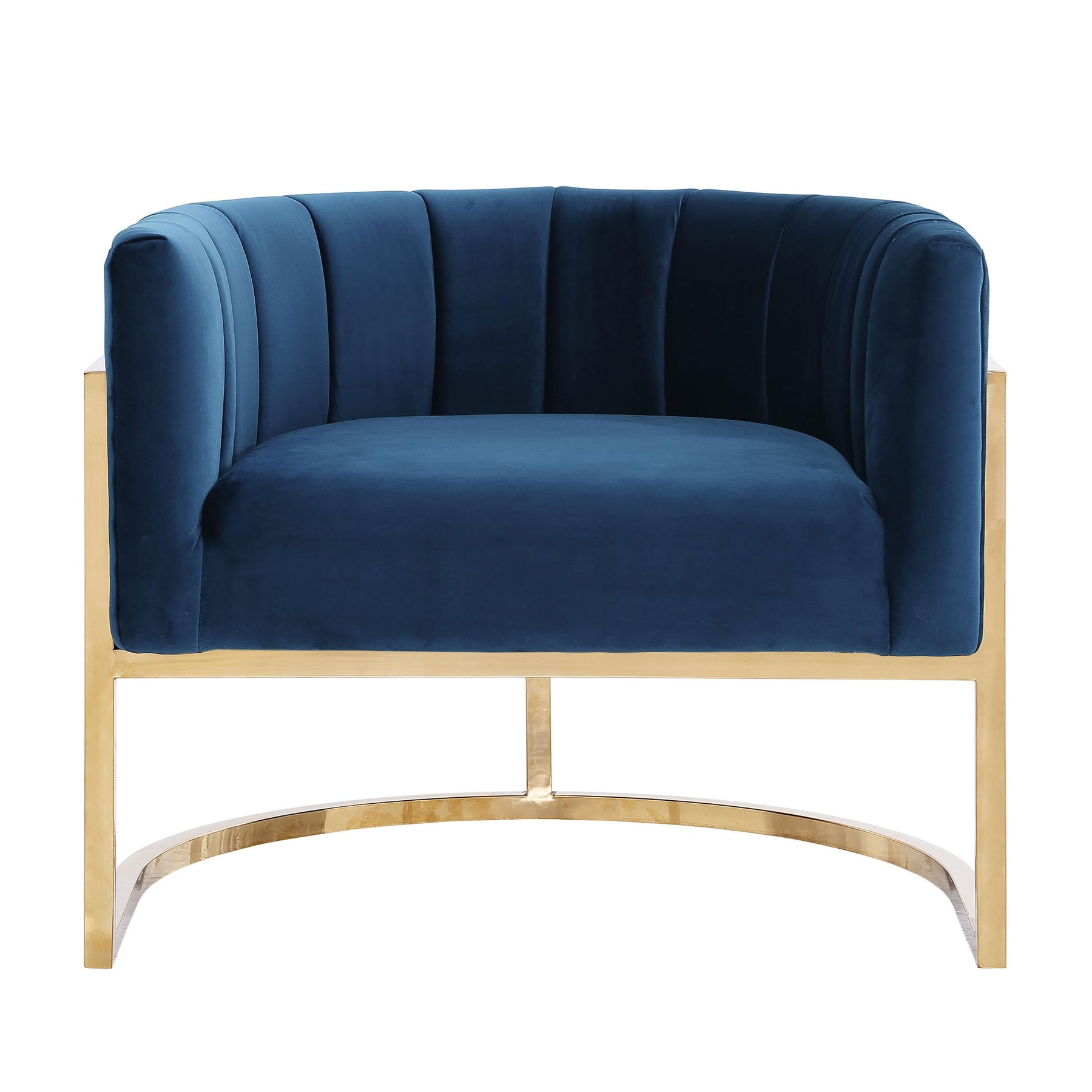 Magnolia Performance Velvet Accent Chair - Gold Base