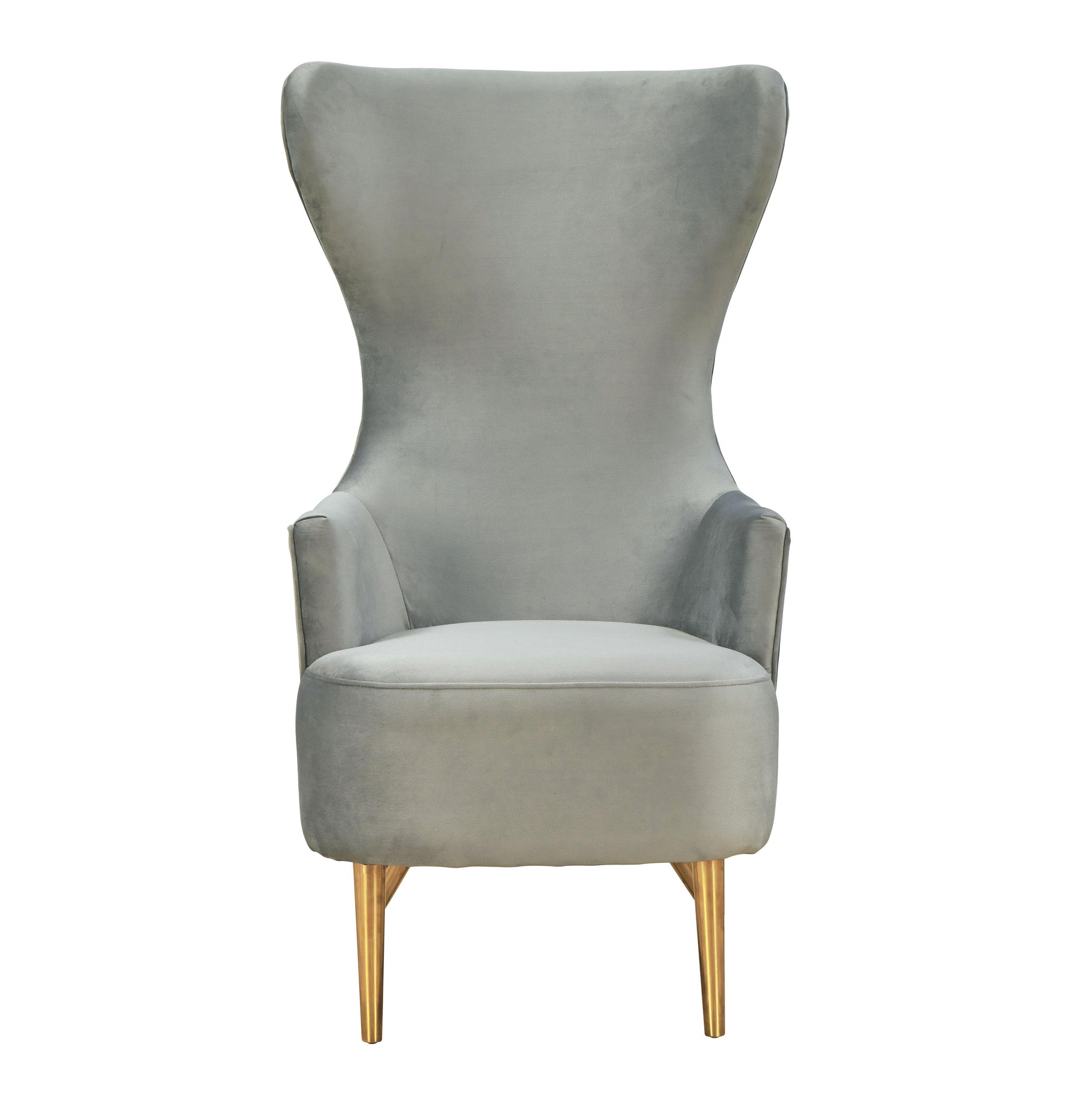 Julia Performance Velvet Wingback Accent Chair