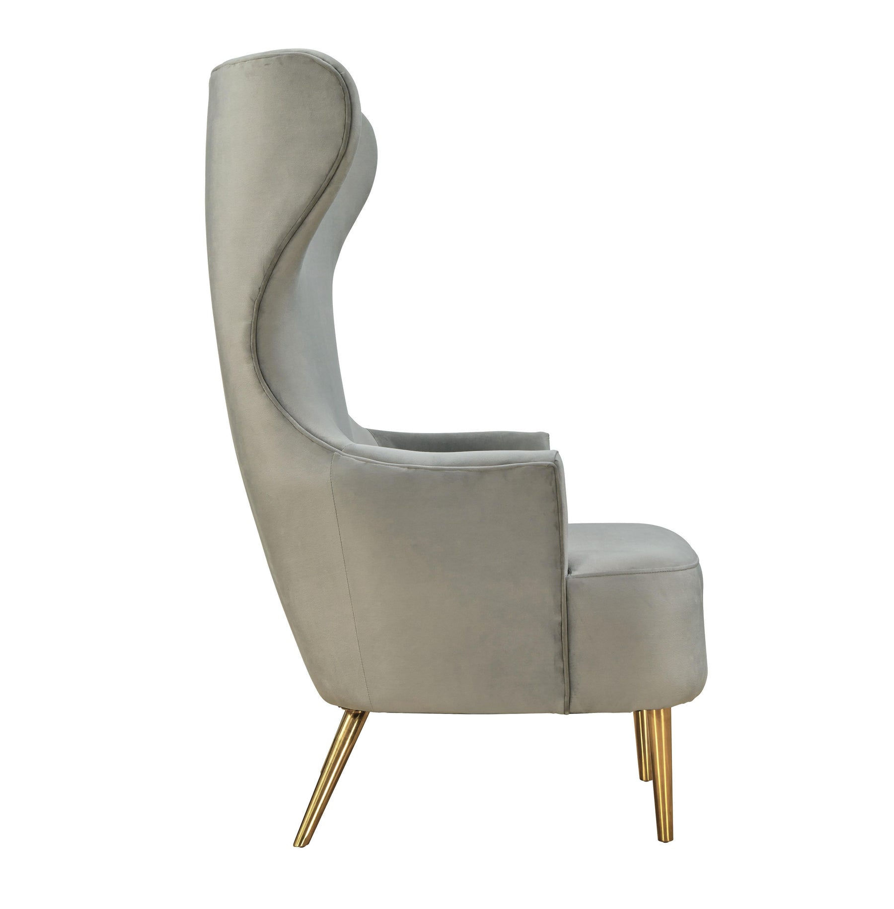 Julia Performance Velvet Wingback Accent Chair