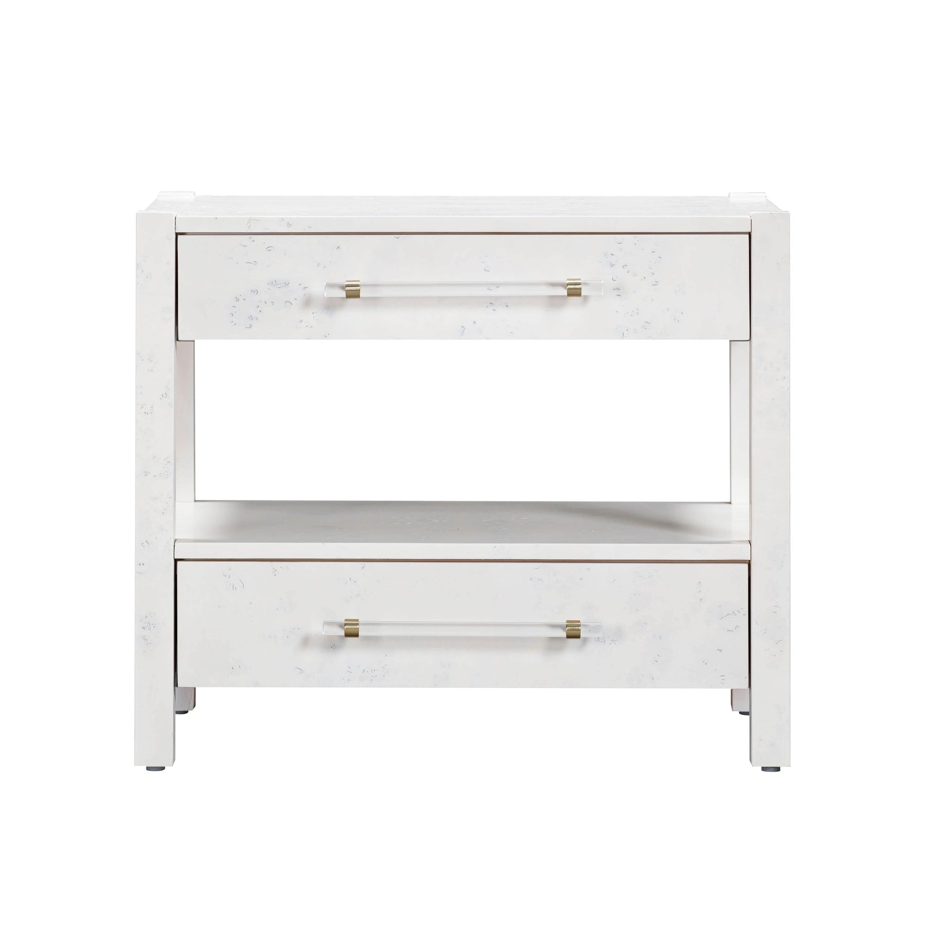 Brandyss 26" Burl 2-Drawer Nightstand
