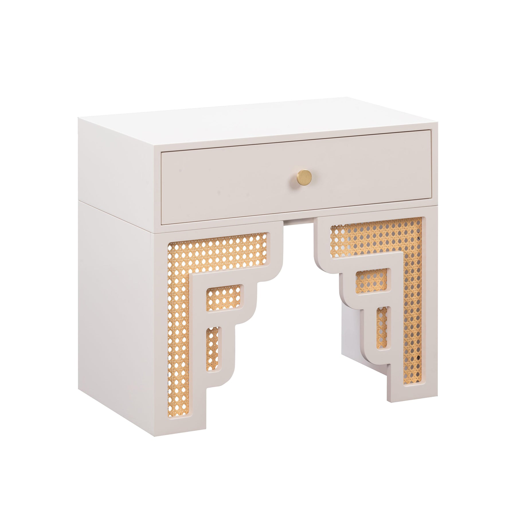 Suzie 26" Rattan Nightstand With Drawer