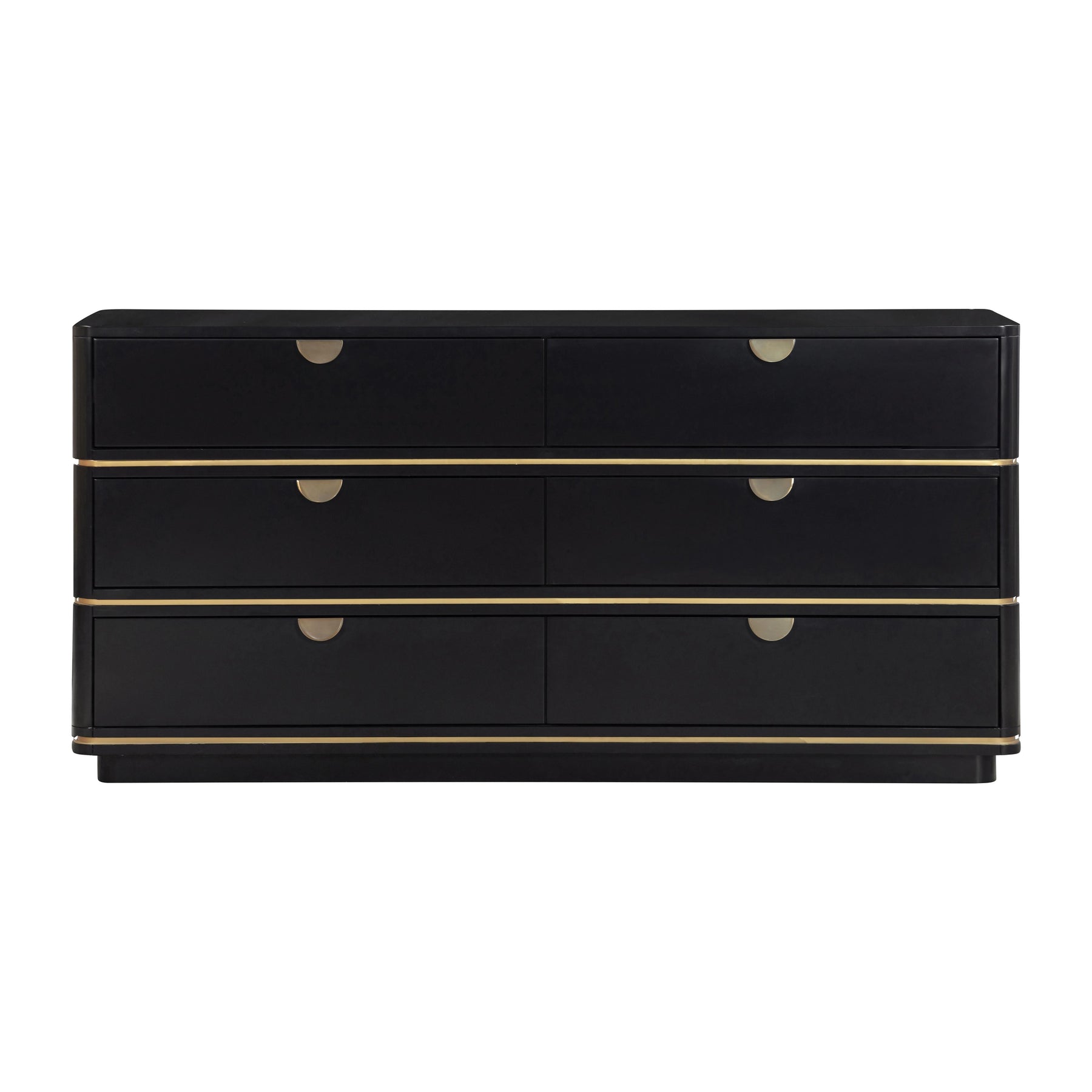 Julieta 62" Acacia Wood 6-Drawer Dresser