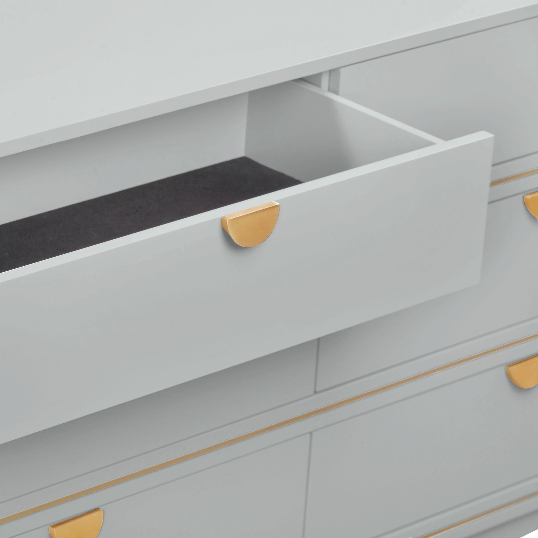 Julieta 62" Acacia Wood 6-Drawer Dresser