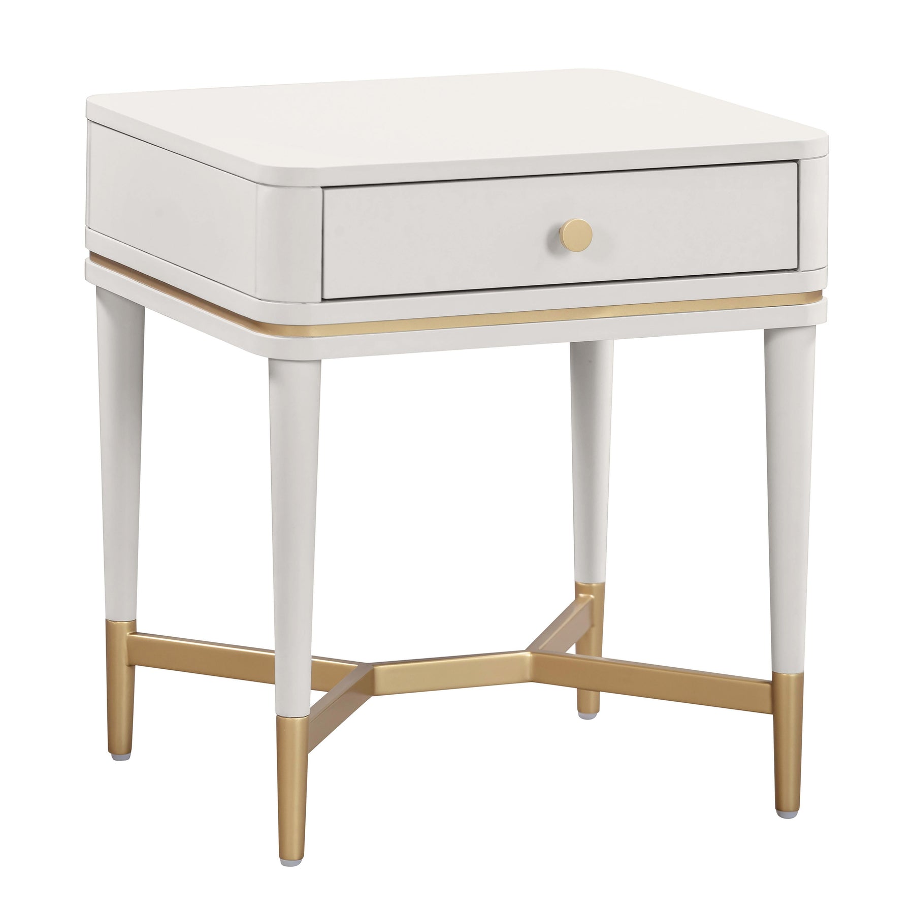 Julieta 19" Acacia Wood Nightstand With Drawer