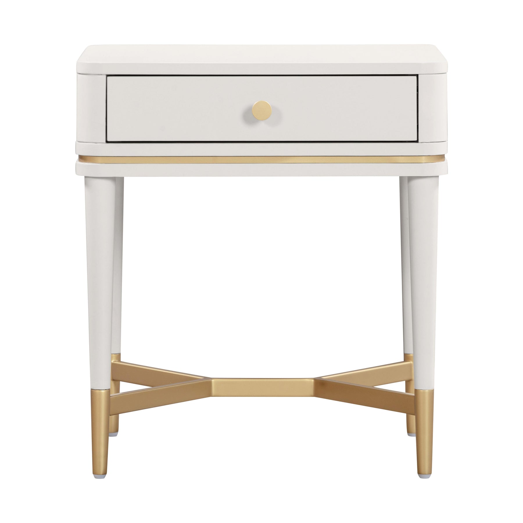 Julieta 19" Acacia Wood Nightstand With Drawer