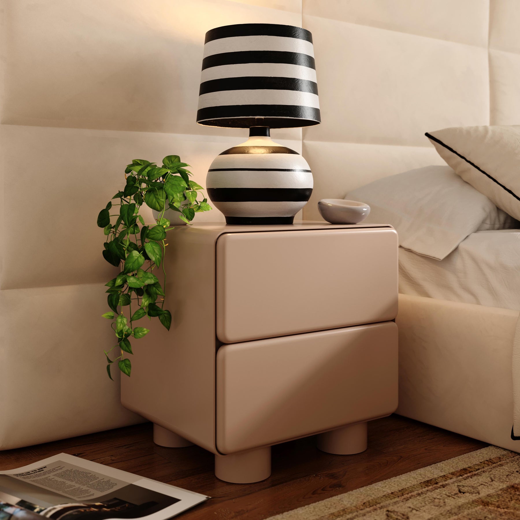 Tammy 22" 2-Drawer Nightstand