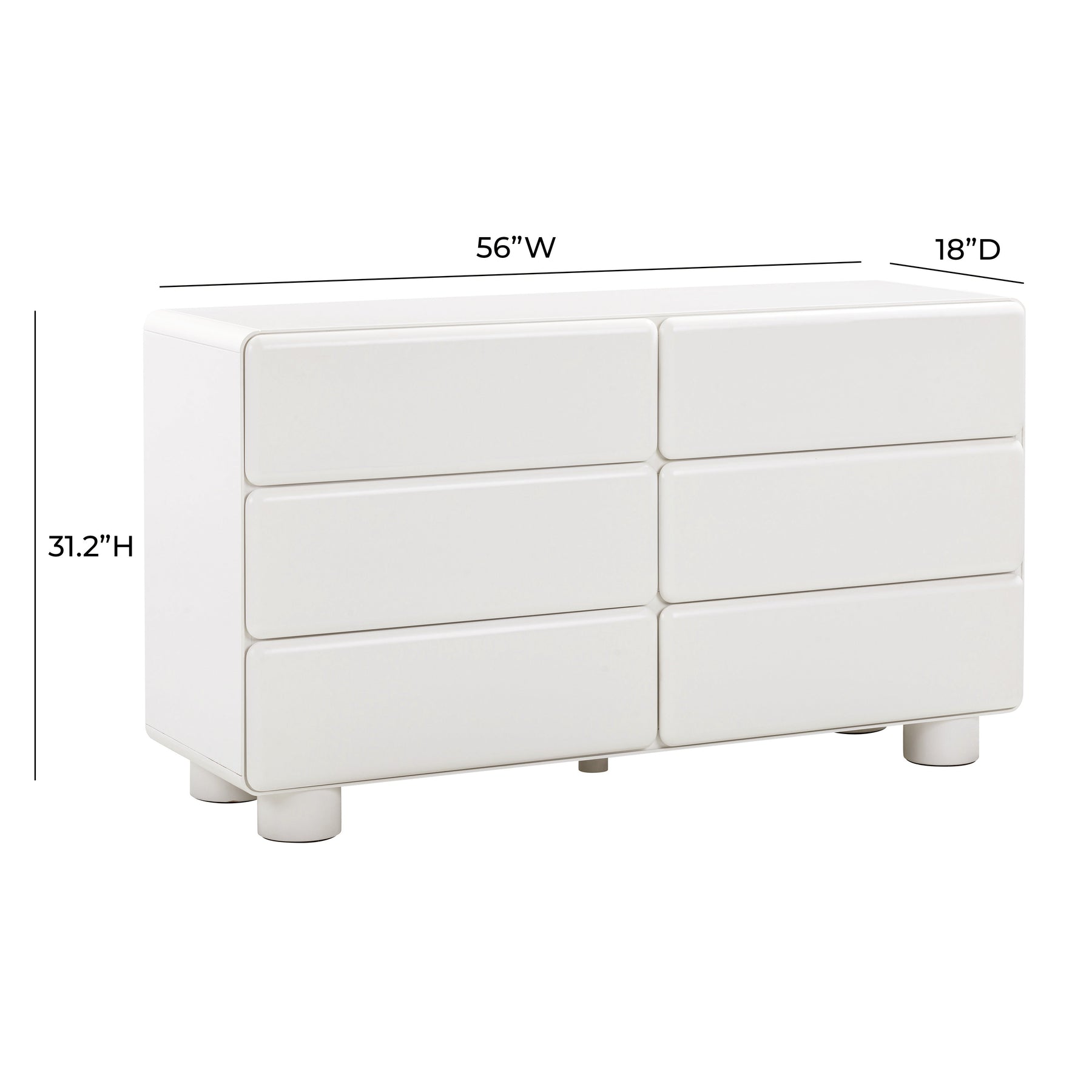 Tammy 56" 6-Drawer Dresser