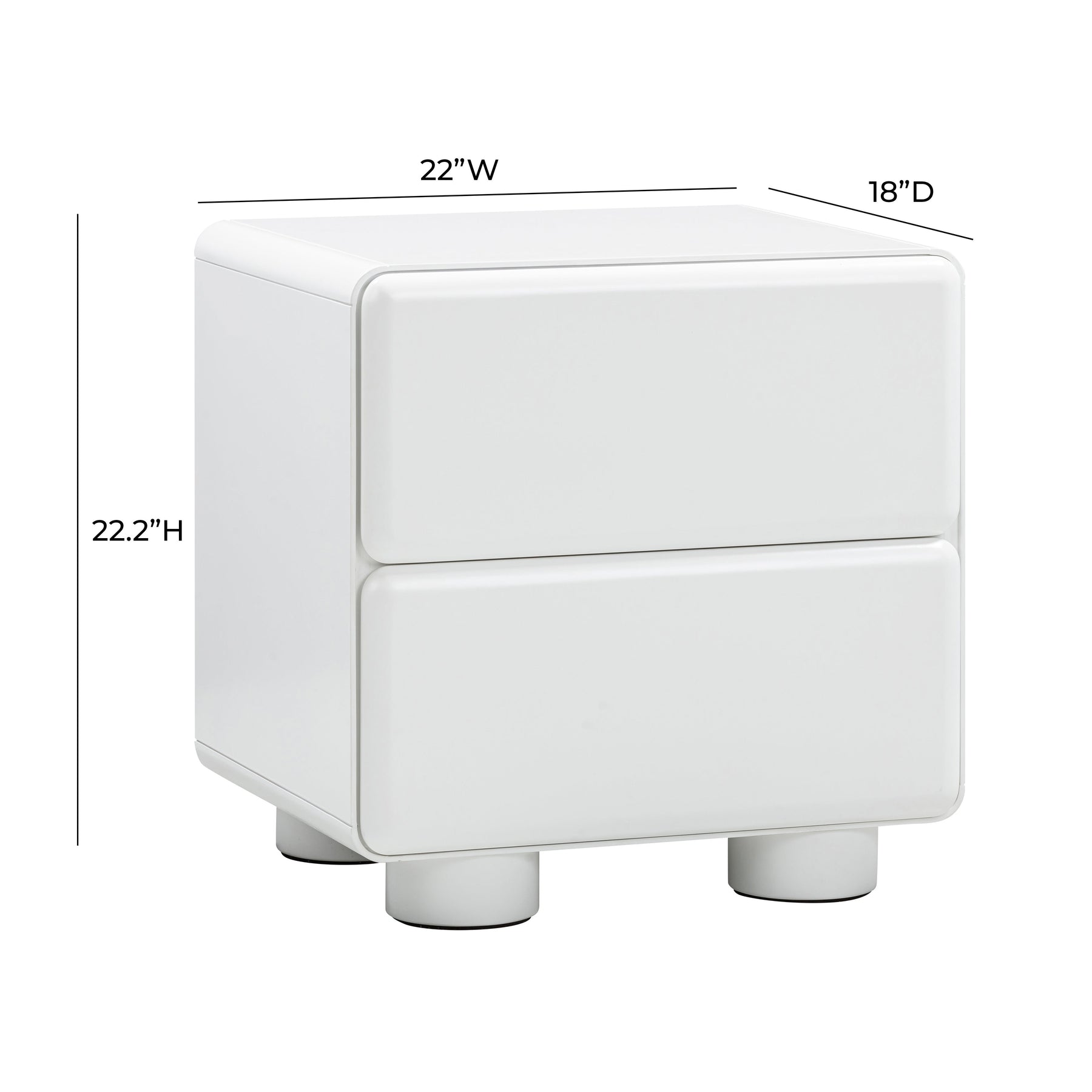 Tammy 22" 2-Drawer Nightstand
