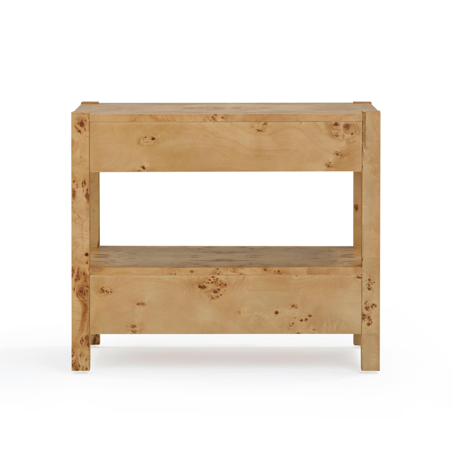 Brandyss 26" Burl 2-Drawer Nightstand