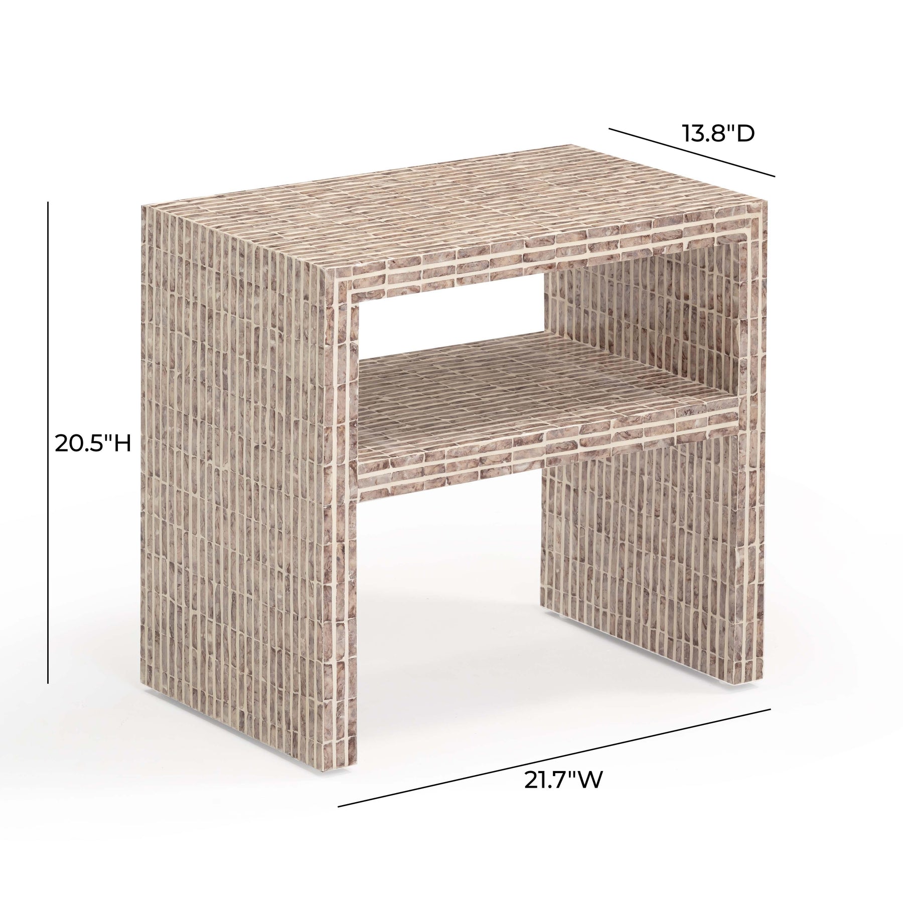 Derry 22" Capiz Shell Nightstand