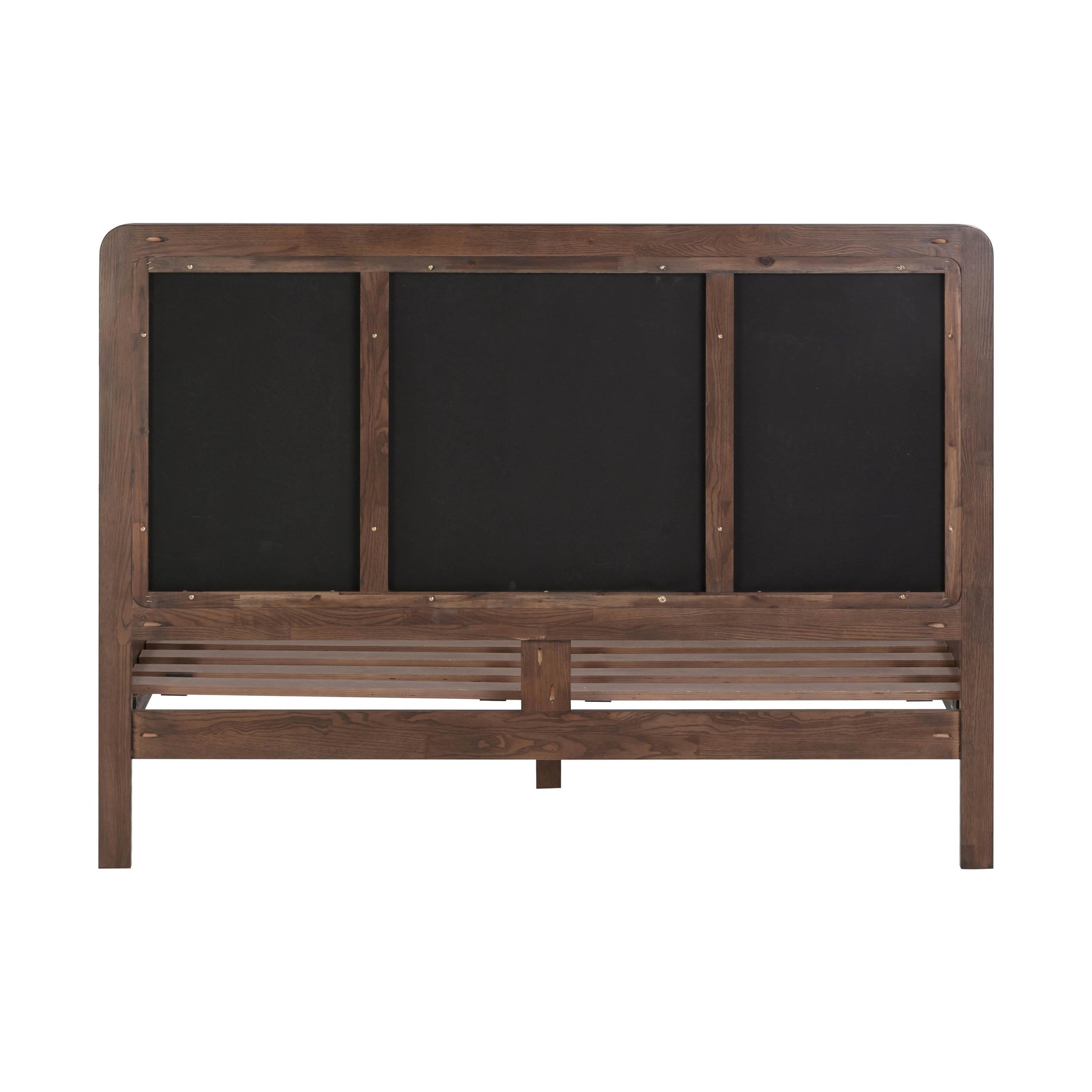 Hella Contract-Grade Velvet and Ash Wood Bed