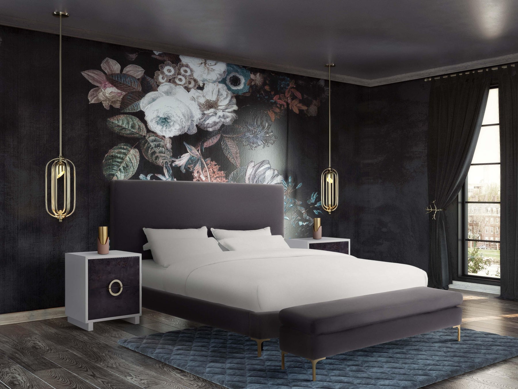 Delilah Velvet Bed