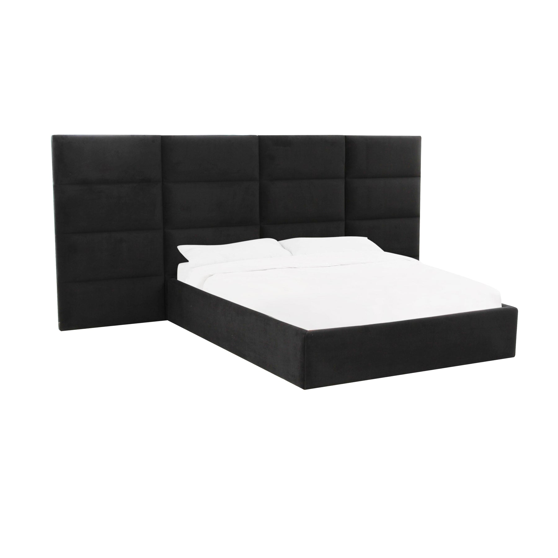 Eliana Performance Velvet Headboard Wings