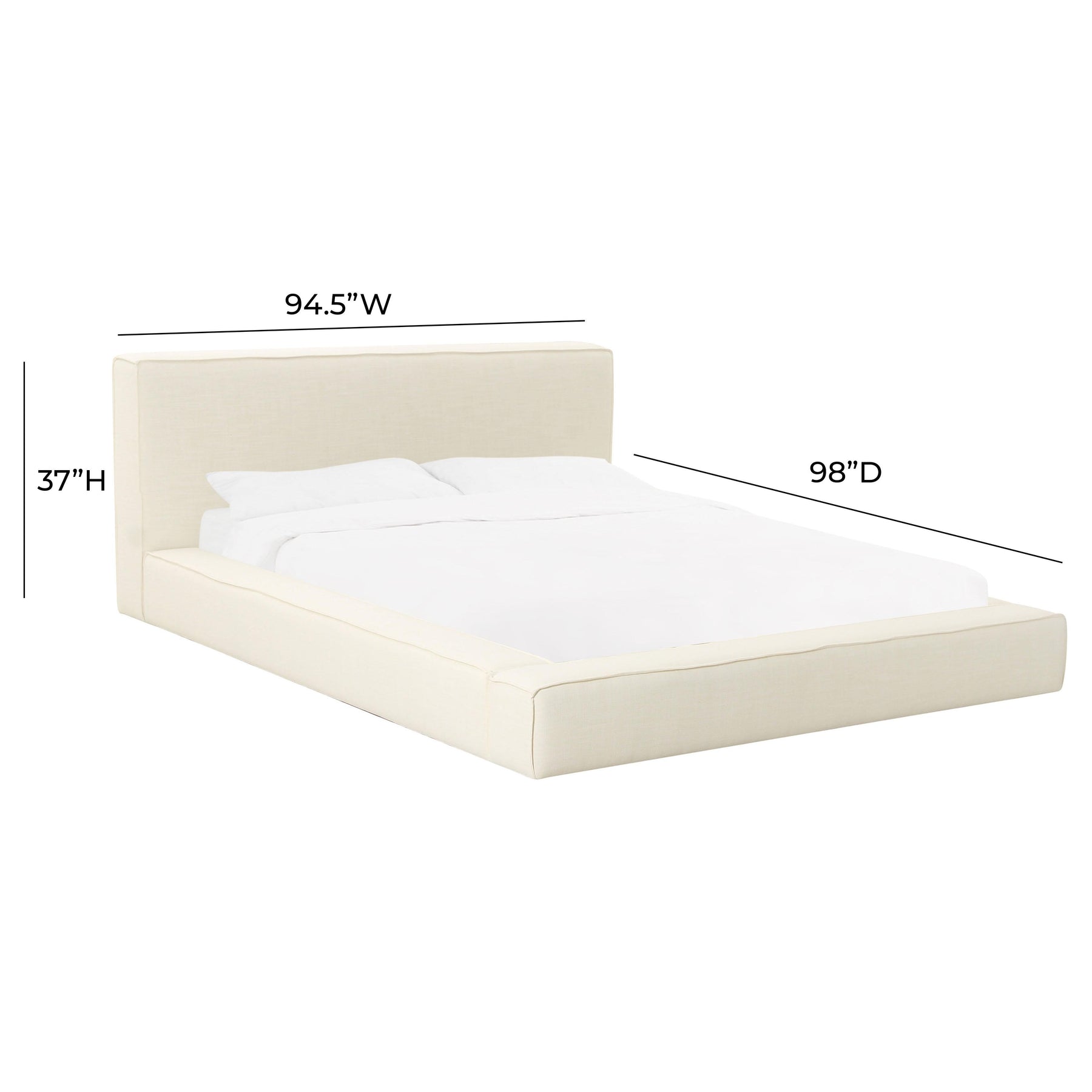 Olafur Performance Linen Upholstered Bed