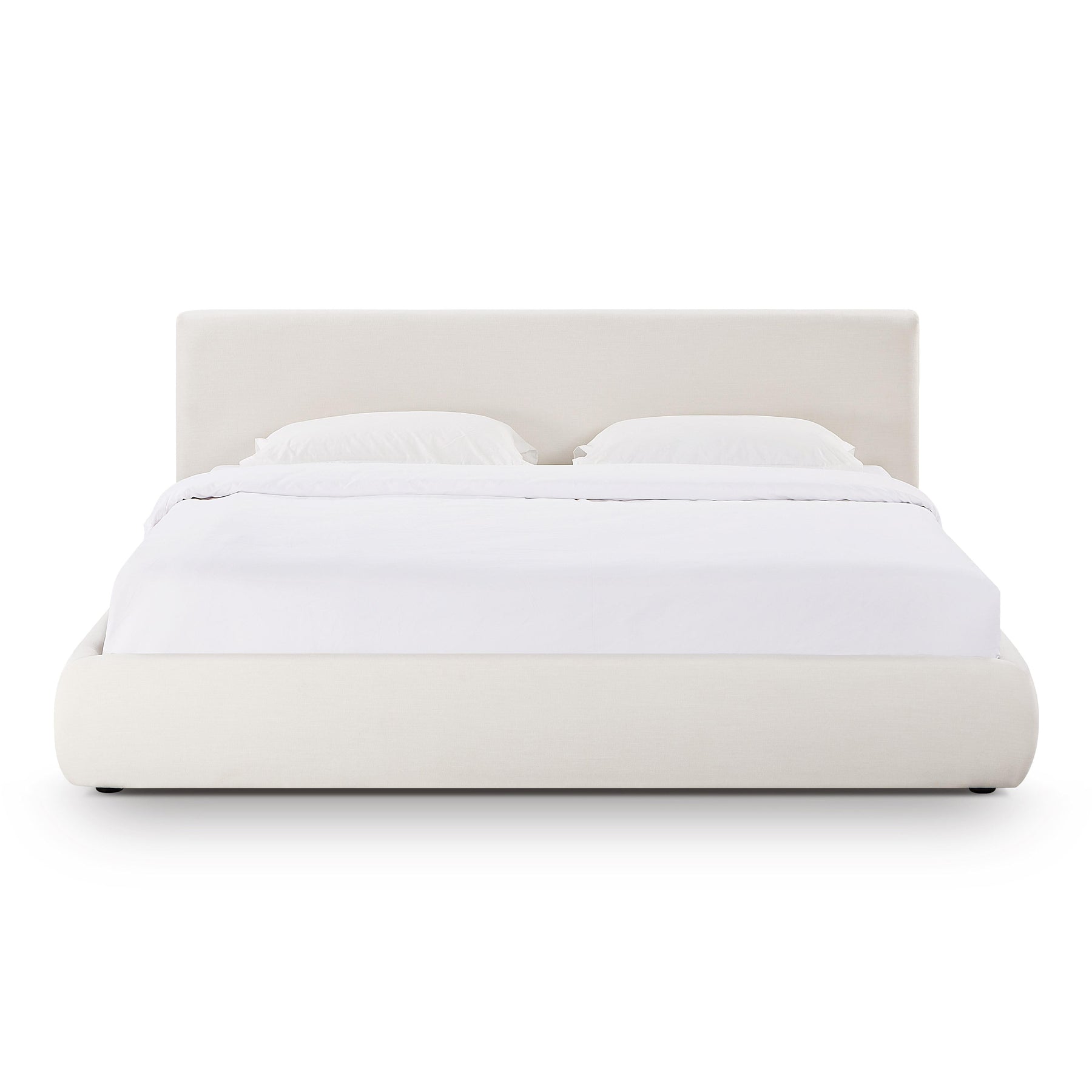 Isla Cream Upcycled Performance Linen Bed