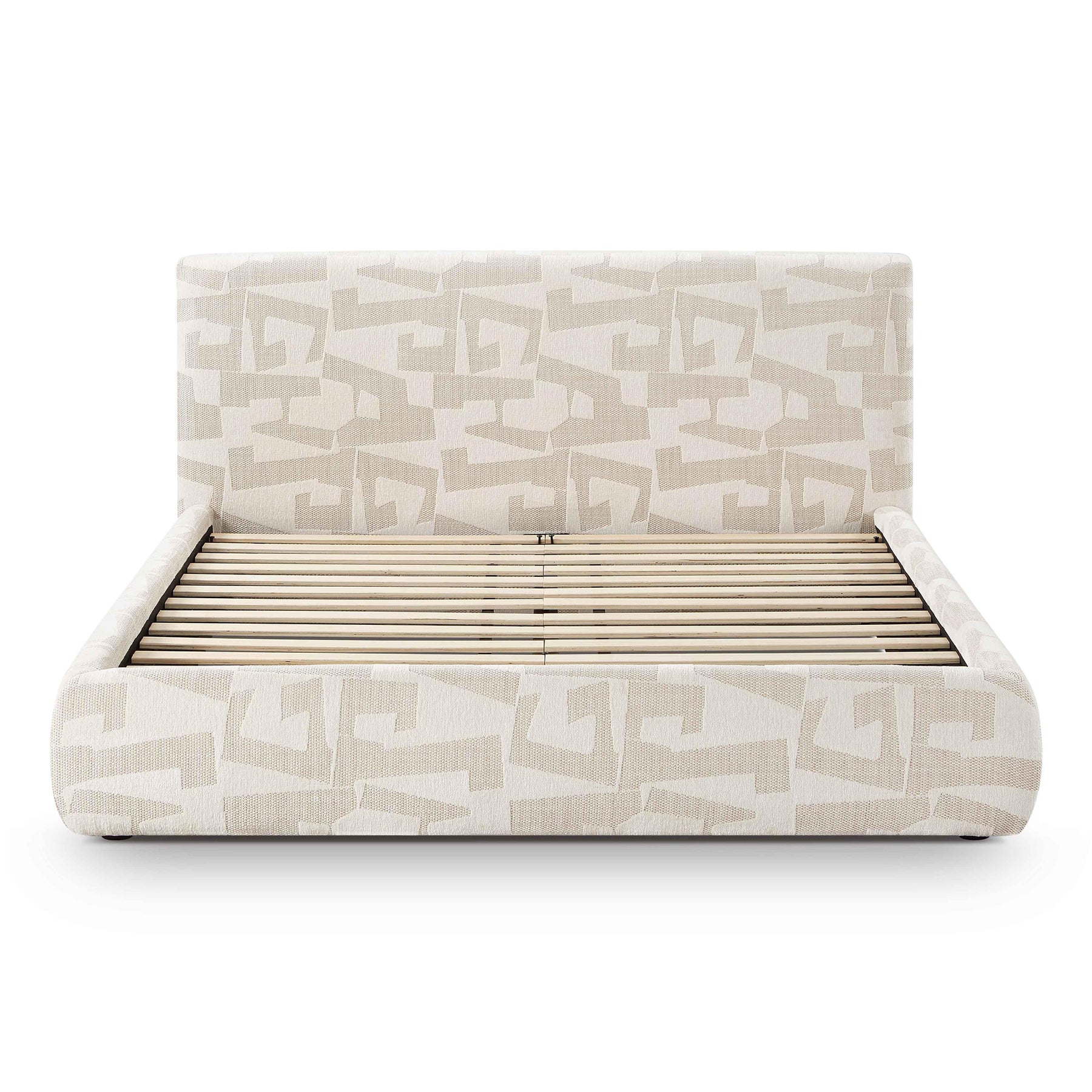 Isla Cream Jacquard Pattern Bed