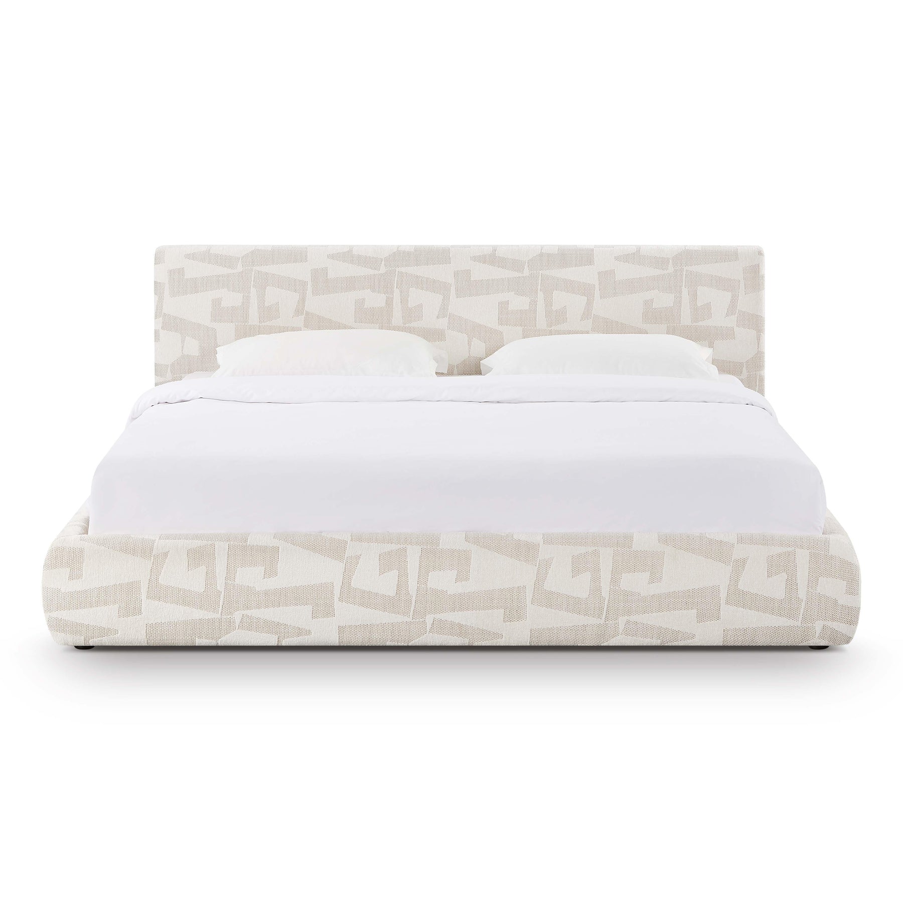 Isla Cream Jacquard Pattern Bed