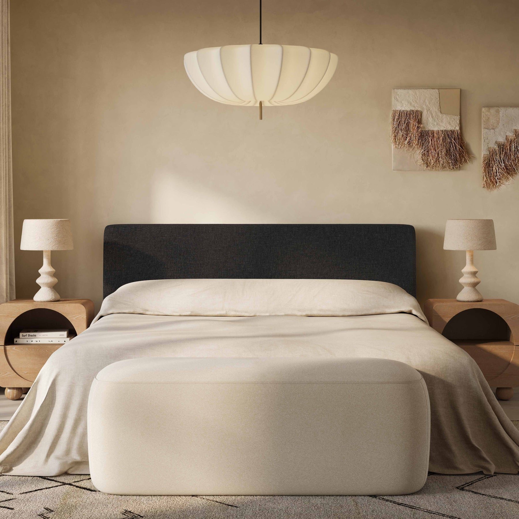 Isla Textured Performance Velvet Bed