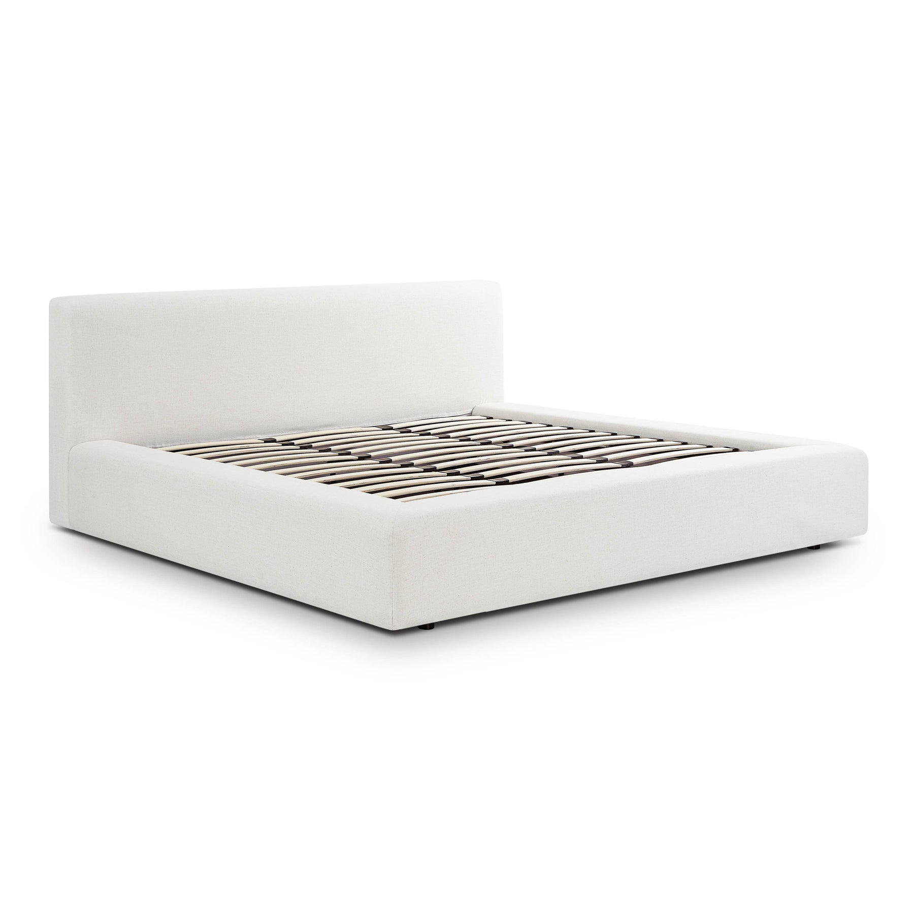 Meena Cream Upcycled Performance Linen Storage Bed