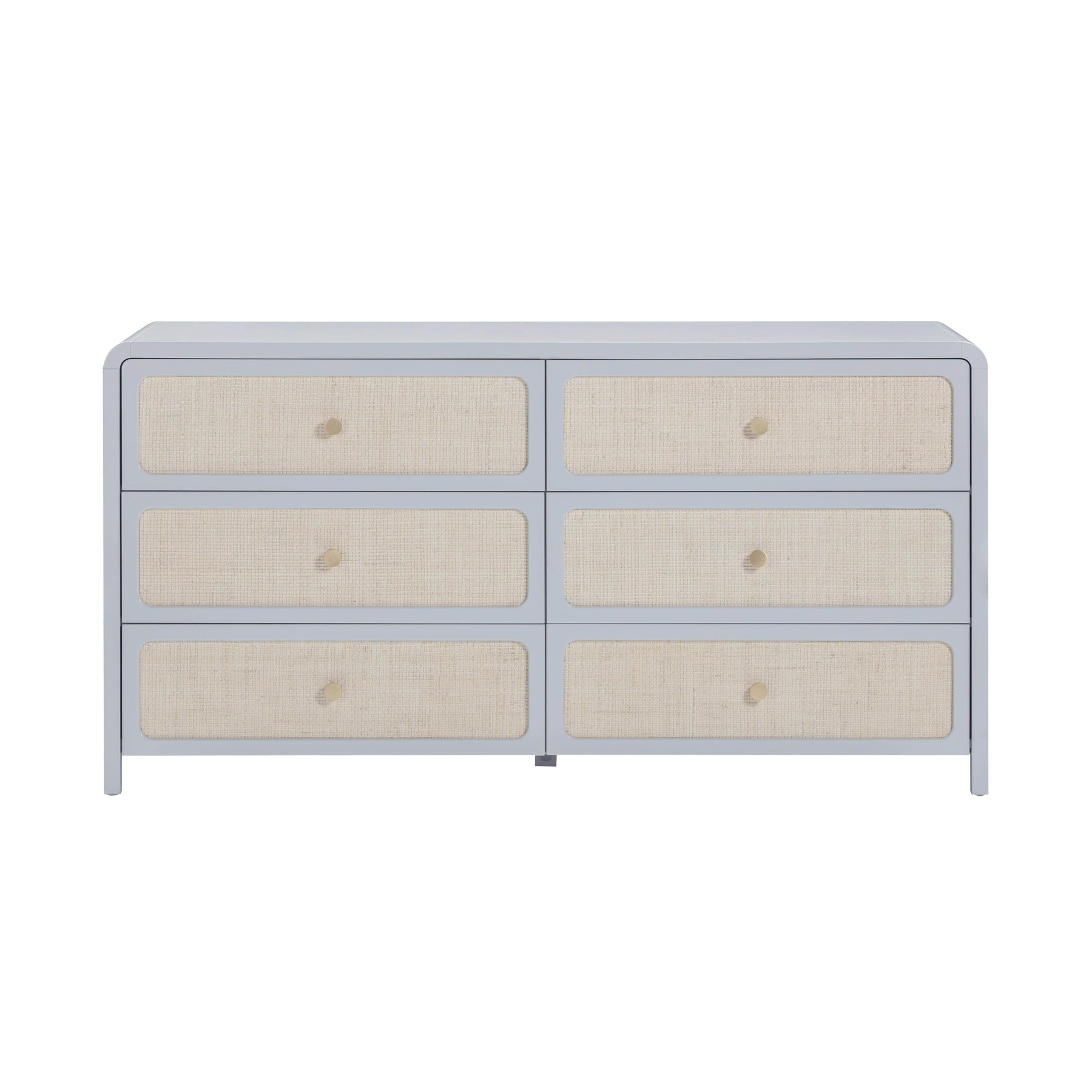 Patty 62" Rattan 6 Drawer Dresser