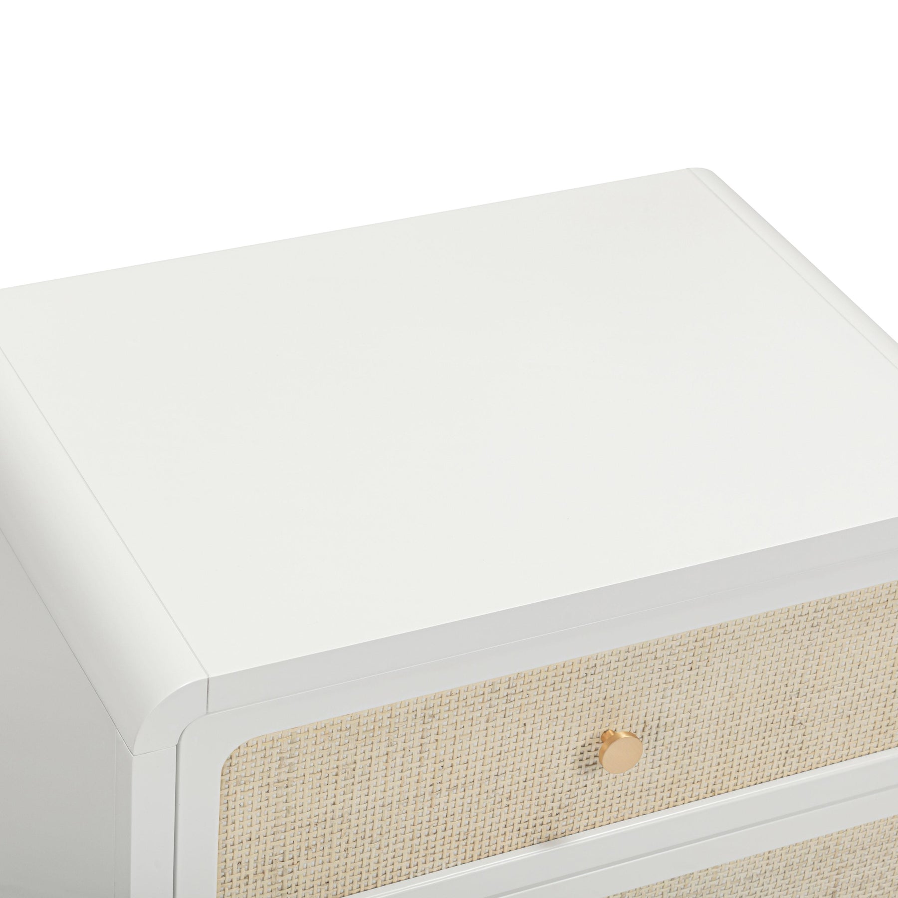 Patty 28" Rattan 2 Drawer Nightstand
