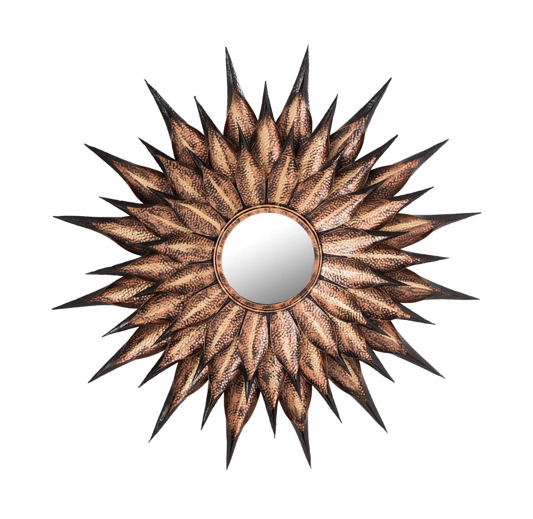 Sunflower 36" Antique Wall Mirror