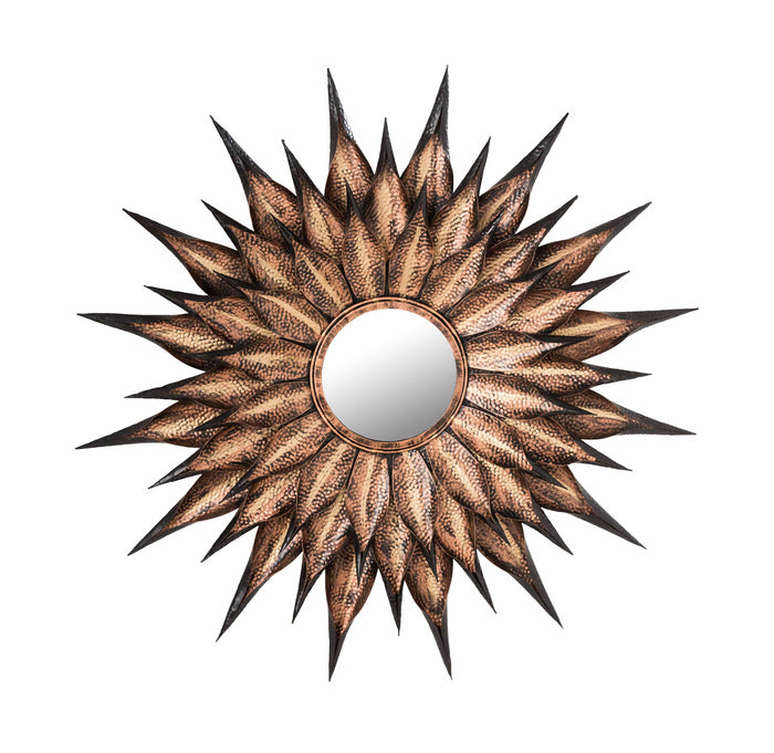 Sunflower 36" Antique Wall Mirror