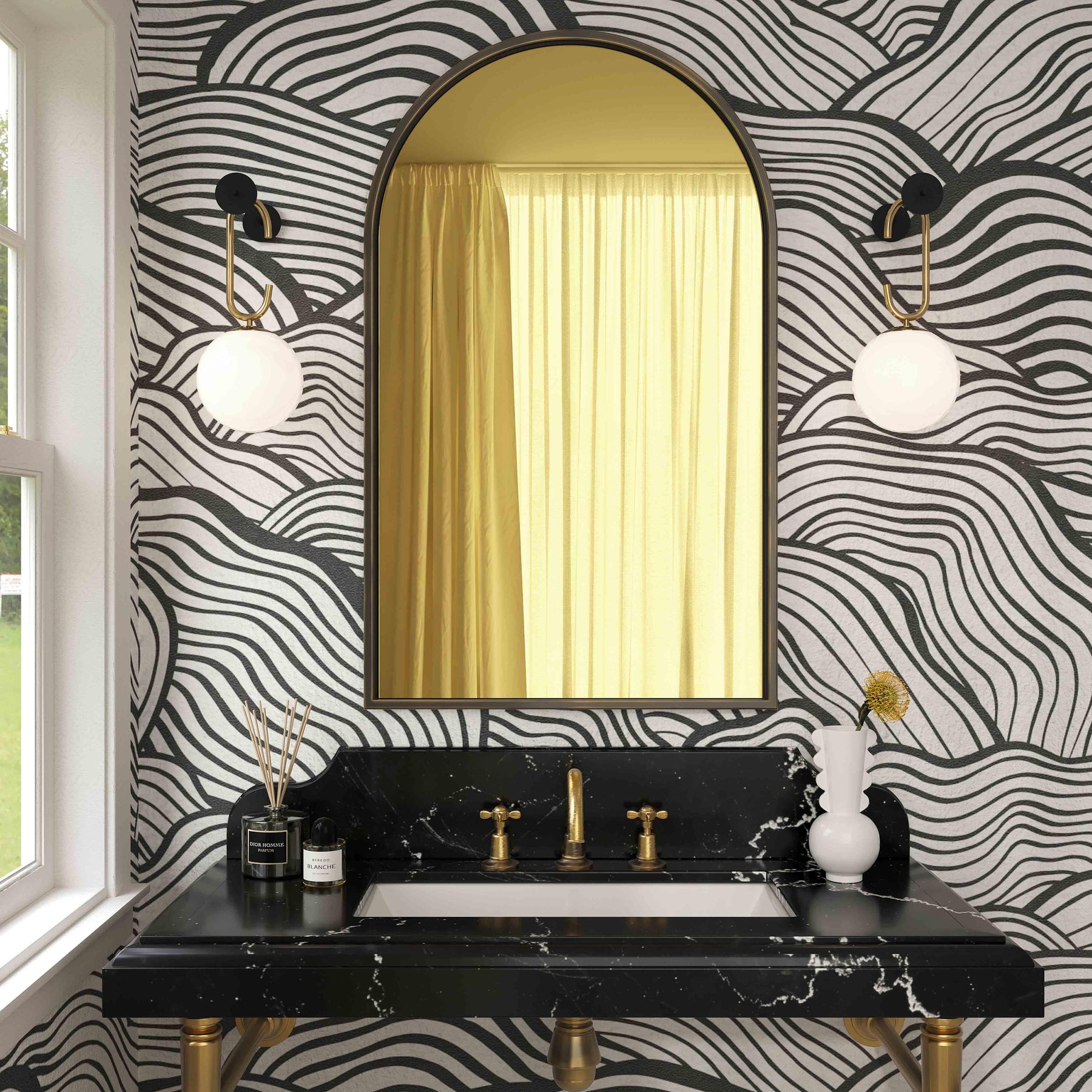Hadley 24"X40" Arched Wall Mirror