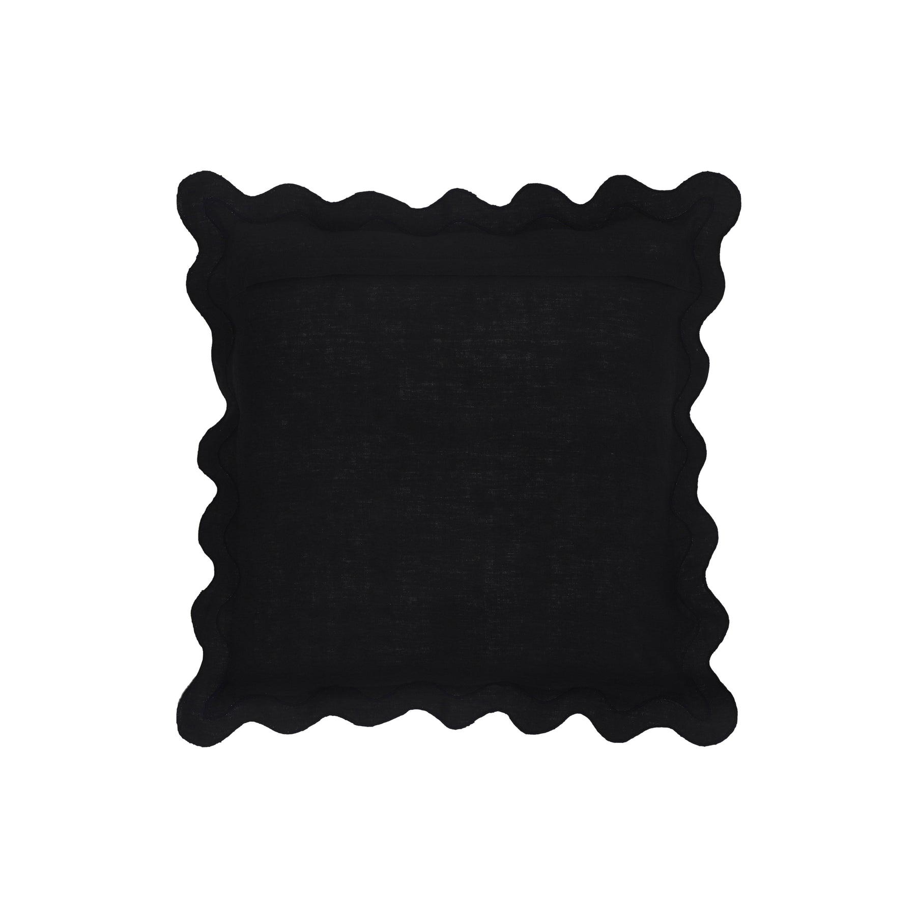 Scalloped Edge 24" Square Throw Pillow Cover