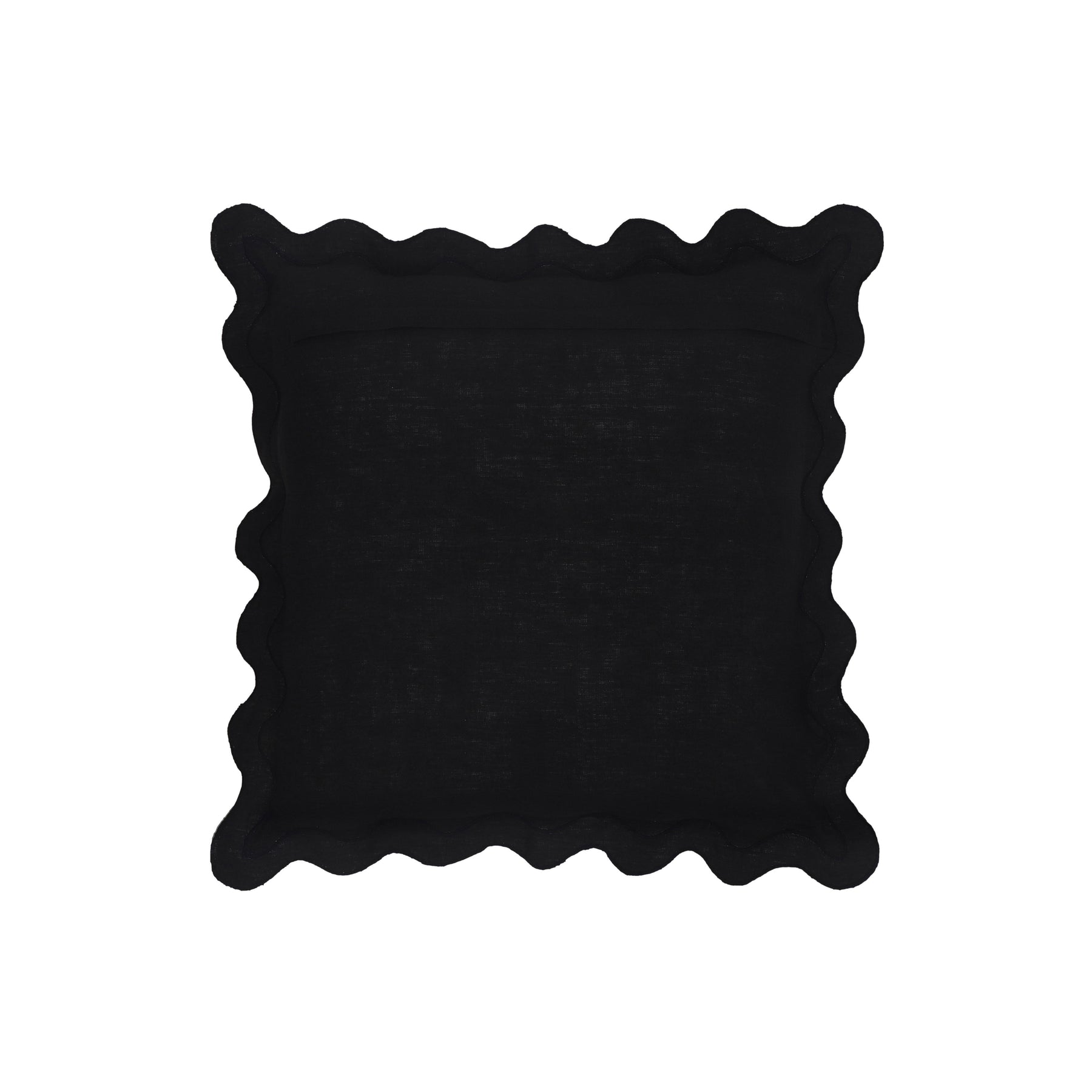 Scalloped Edge 24" Square Throw Pillow Cover