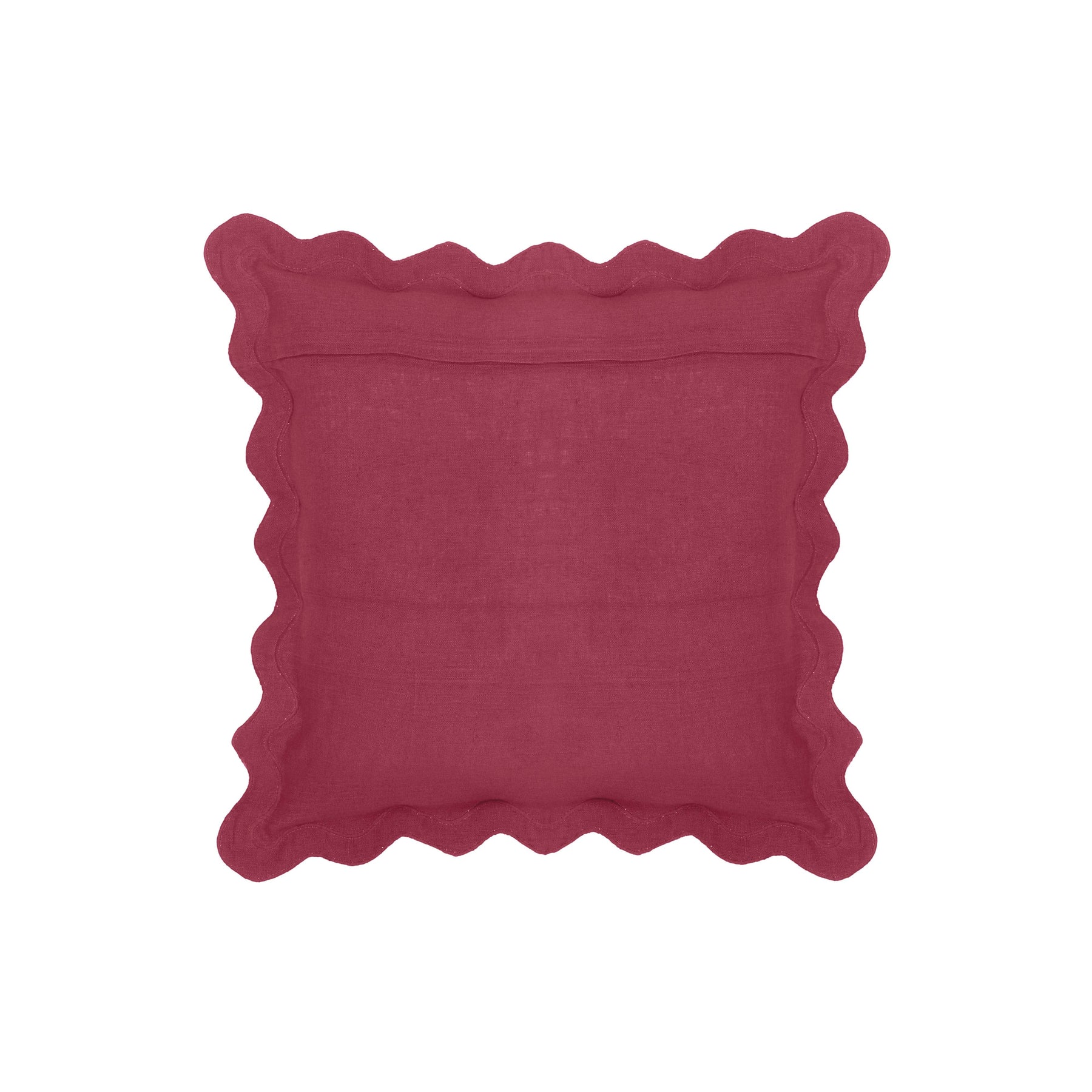 Scalloped Edge 24" Square Throw Pillow Cover