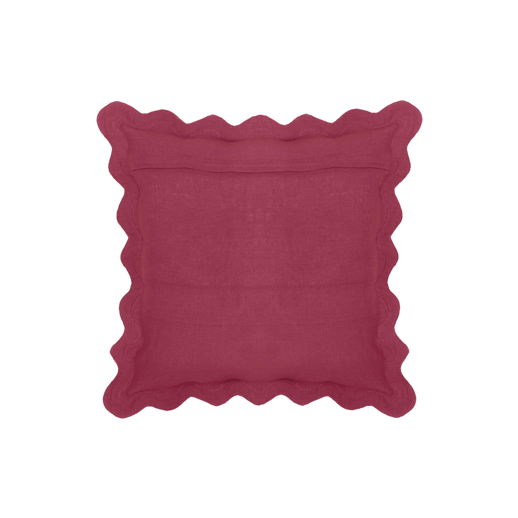 Scalloped Edge 24" Square Throw Pillow Cover