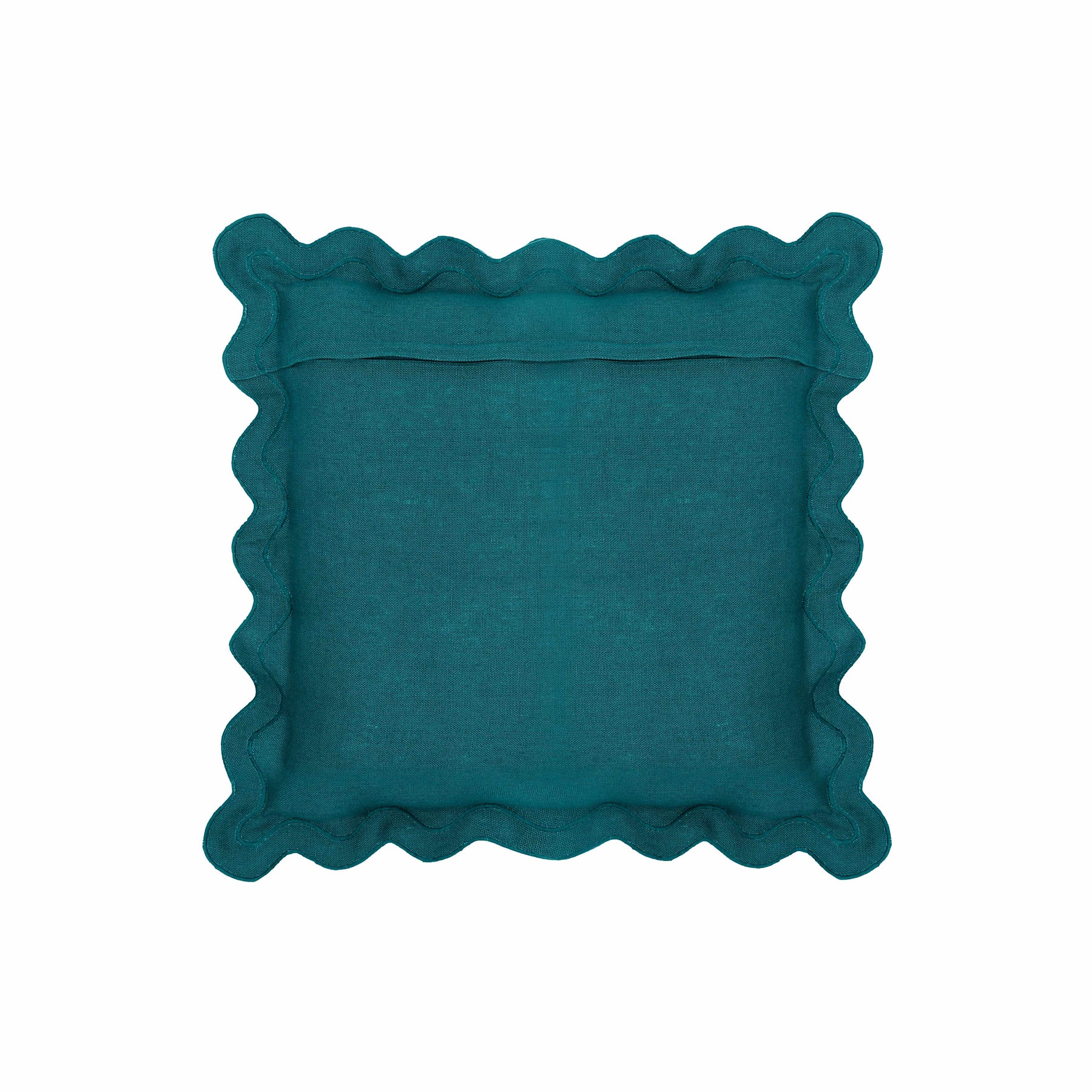 Scalloped Edge 24" Square Throw Pillow Cover