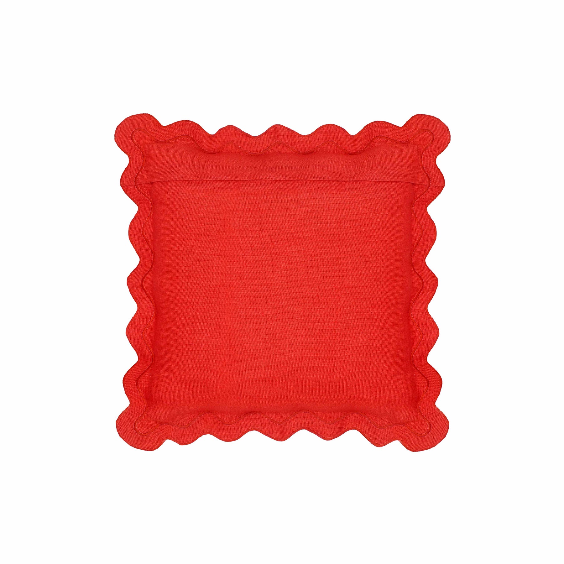 Scalloped Edge 24" Square Throw Pillow Cover