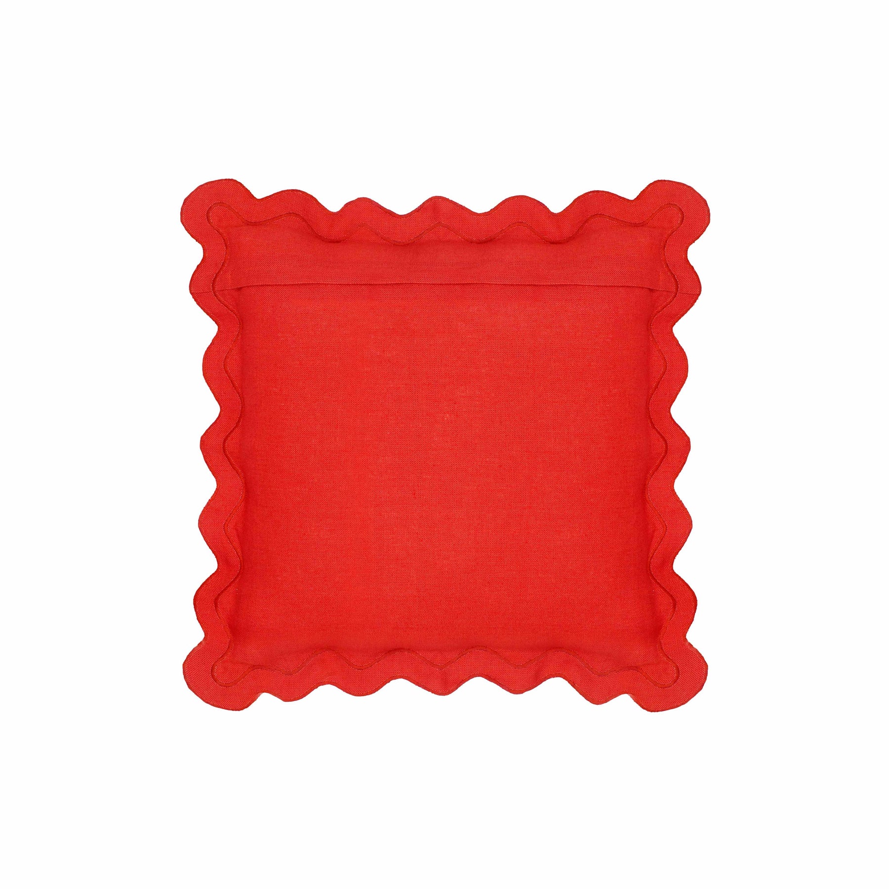 Scalloped Edge 24" Square Throw Pillow Cover