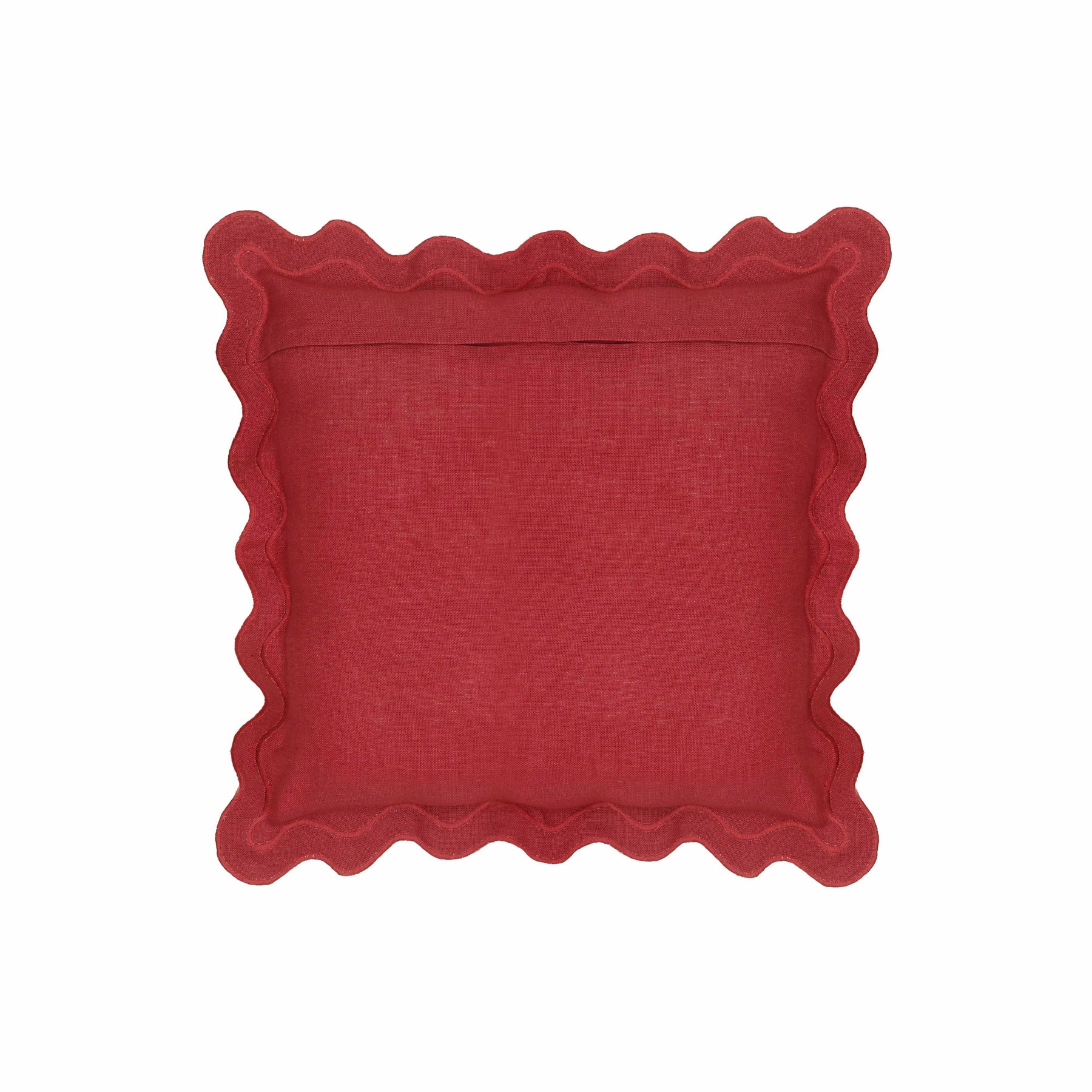 Scalloped Edge 24" Square Throw Pillow Cover