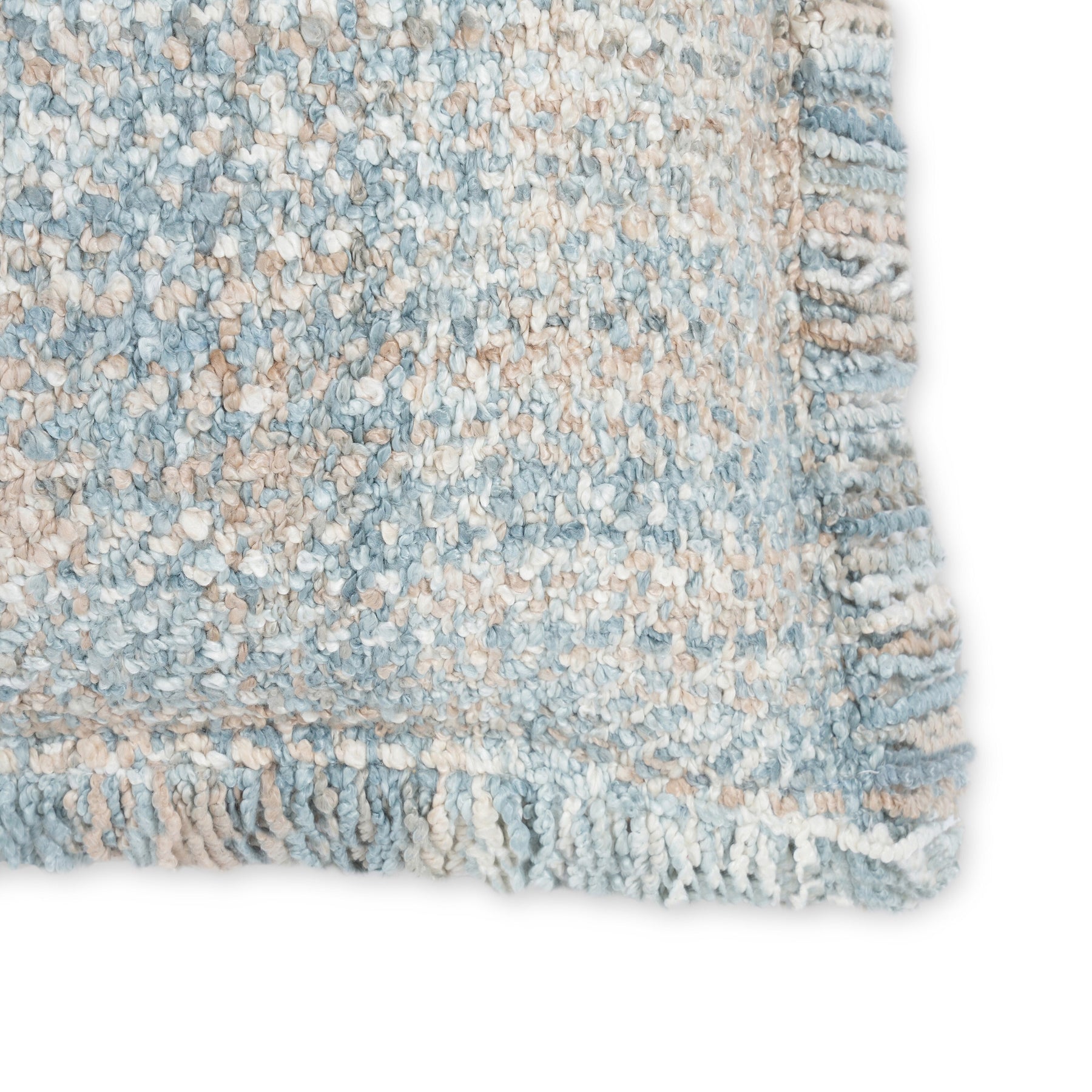 Frazzle 22.5" Textured Square Throw Pillow Cover