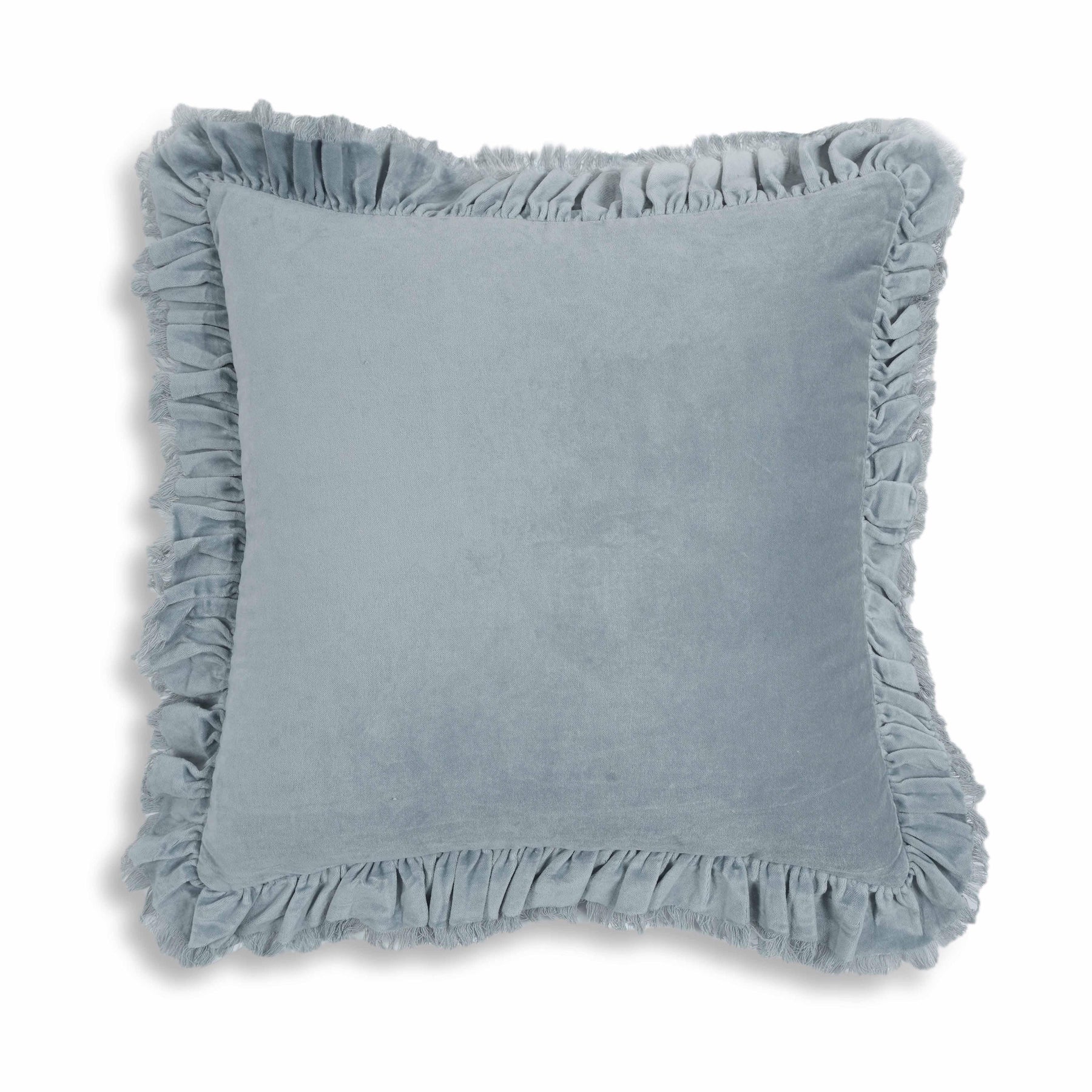 Alessia 20.5" Distressed Velvet Square Throw Pillow