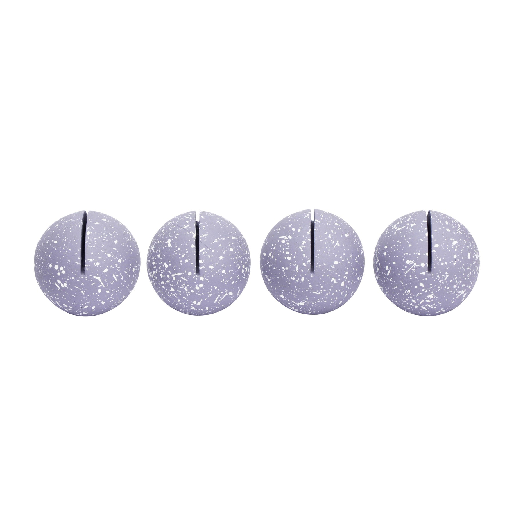 Gabby Speckled Round Card Holder - Set of 4