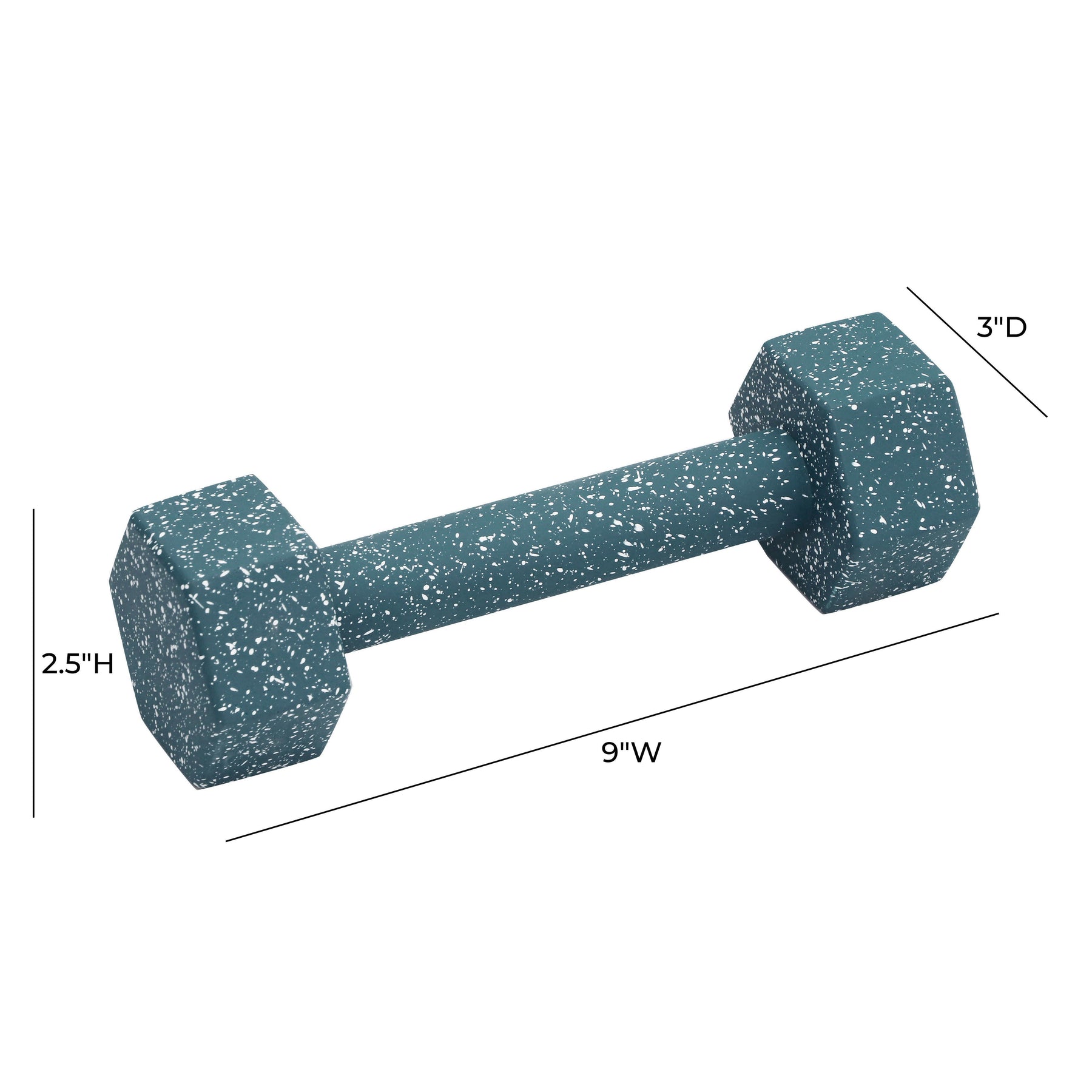 Gabby Speckled Decorative Dumbbell